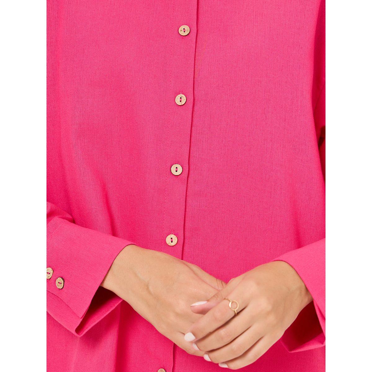 Styli Linen Look Oversized Longline Shirt-women-clothing-shirtsandblouses-shirts-image-4