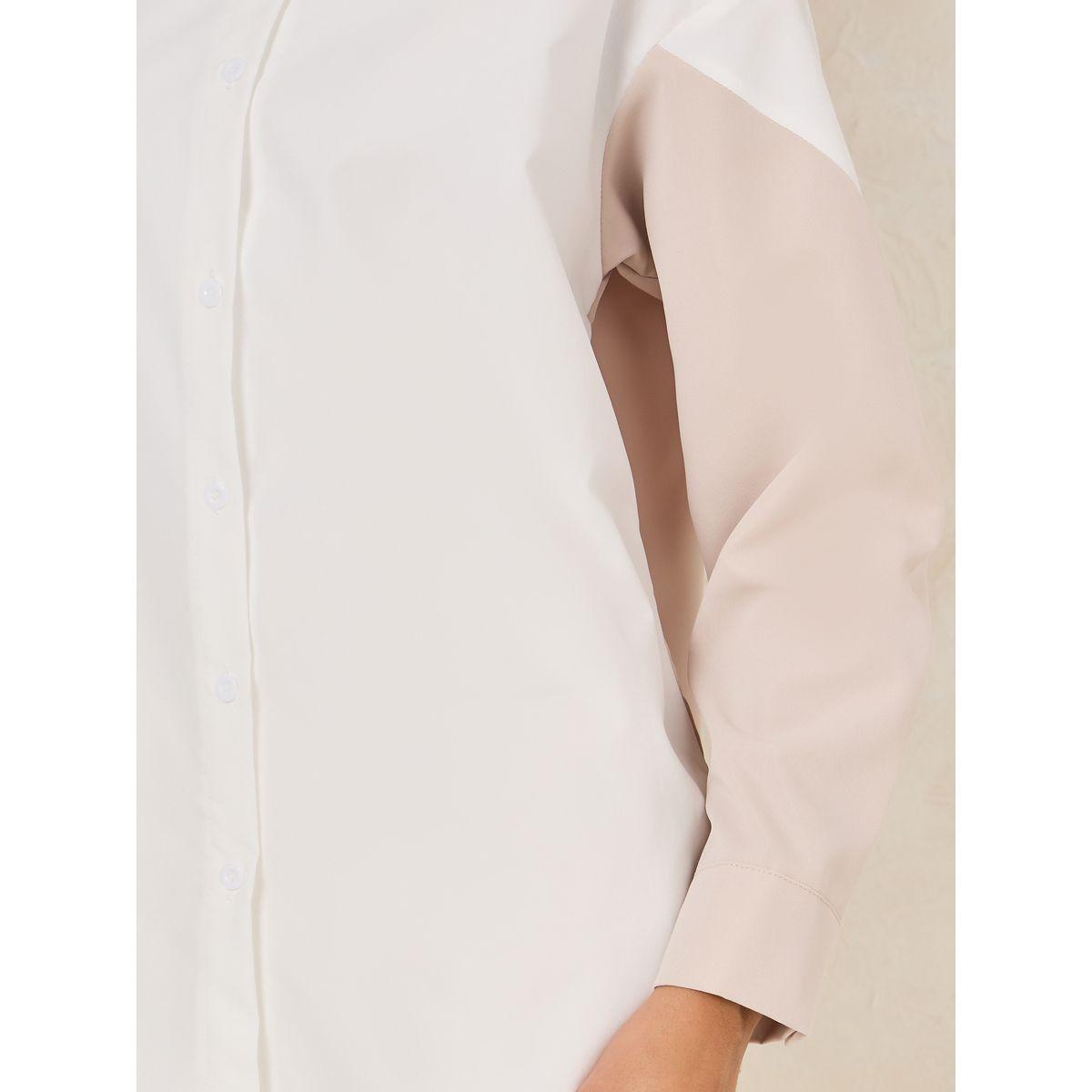 بلوزة فضفاضة بنمط كتل الالوان-women-clothing-shirtsandblouses-shirts-image-5