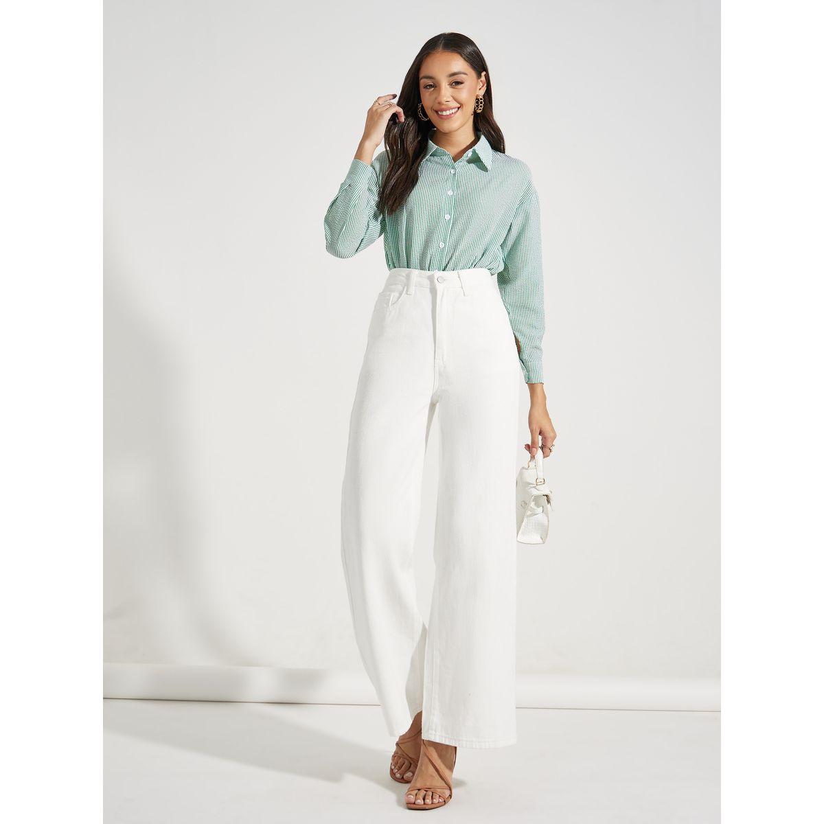 Styli Loose Fit Seersucker Collared Bodysuit-women-clothing-tshirts-image-3