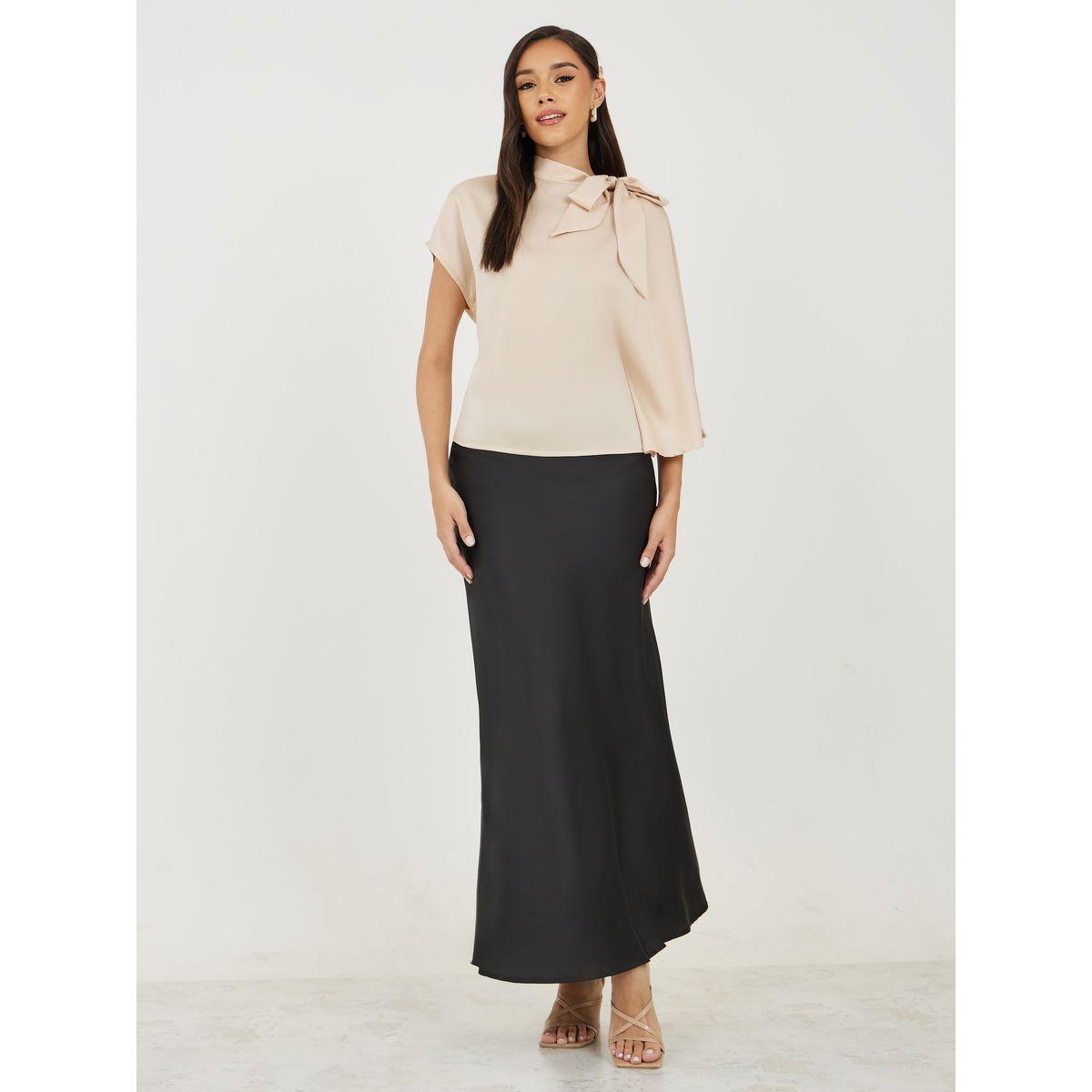 بلوزة مزينة بربطة فيونكة مع اكمام واسعة-women-clothing-shirtsandblouses-blouses-image-2