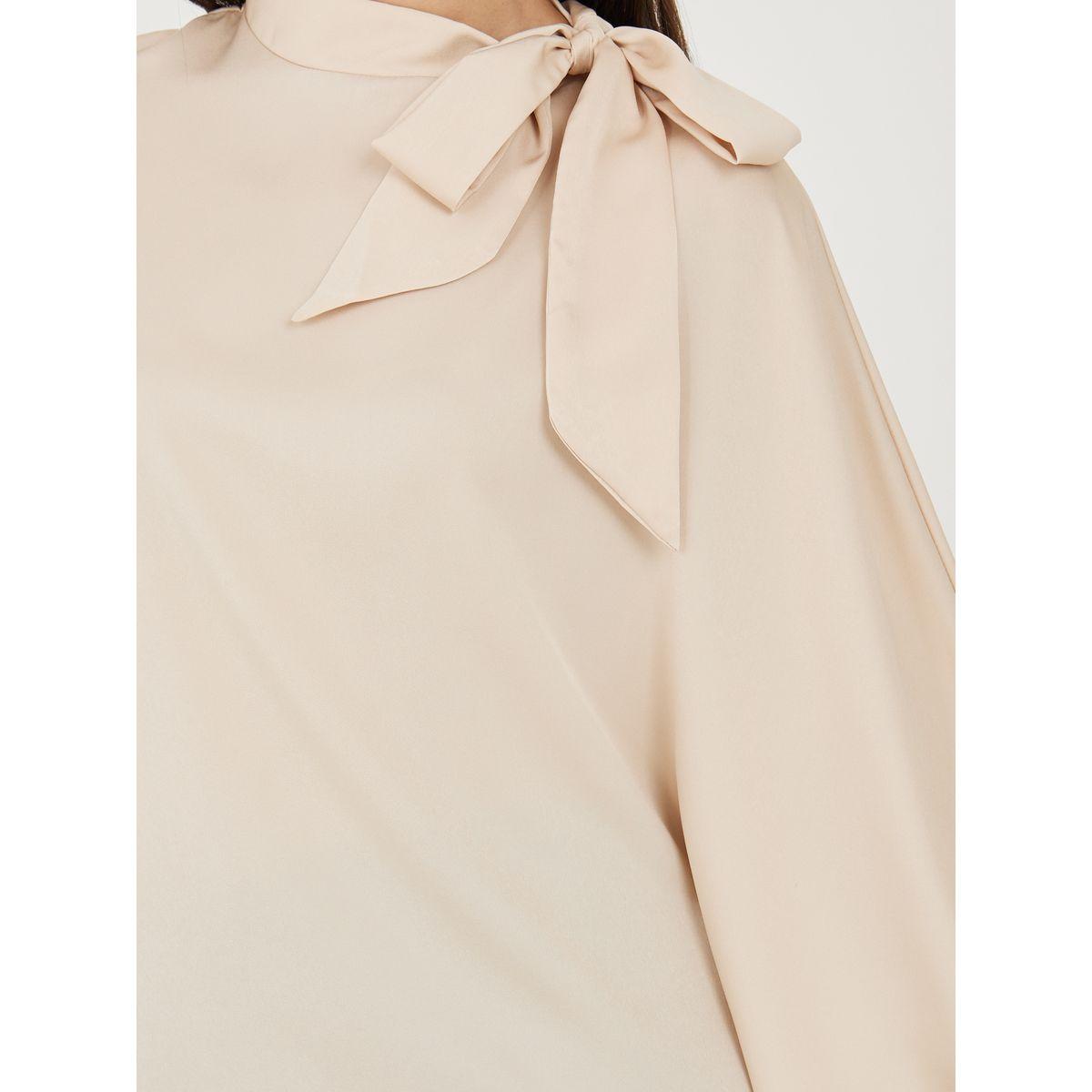 بلوزة مزينة بربطة فيونكة مع اكمام واسعة-women-clothing-shirtsandblouses-blouses-image-4