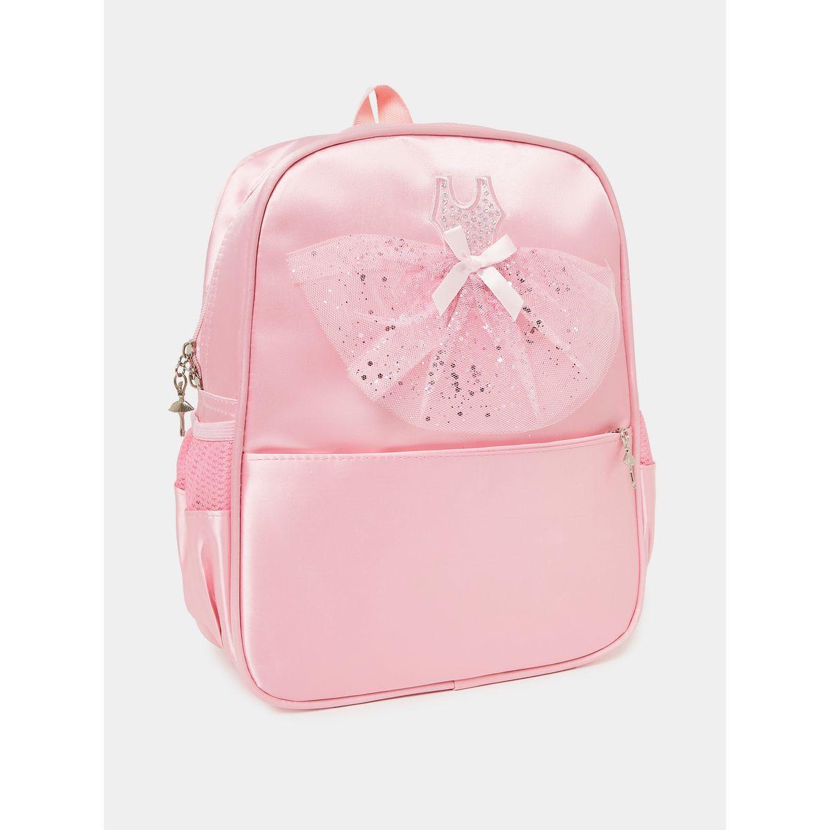 شنطة ظهر بتفاصيل شبكية وفيونكة-women-bagsandwallets-backpacks-image-1