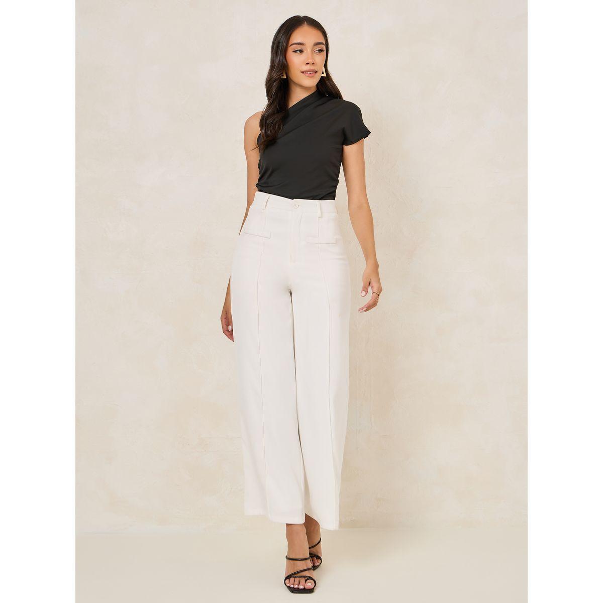 Styli Gathered Detail One Shoulder Knit Top-women-clothing-shirtsandblouses-blouses-image-2