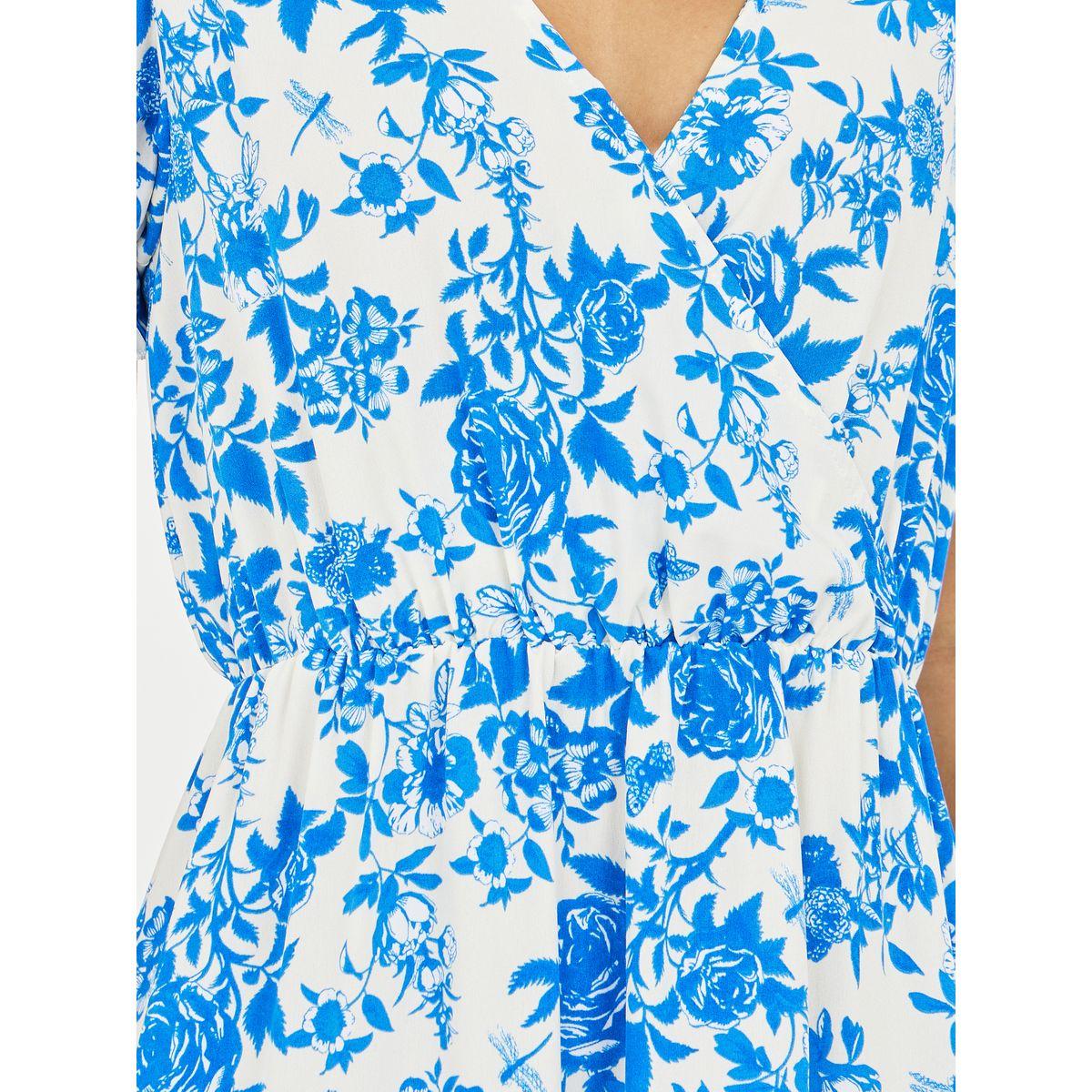 فستان ميدي بكسرات واكمام منفوخة لوكس ويف × ستايلي-women-clothing-dresses-image-3