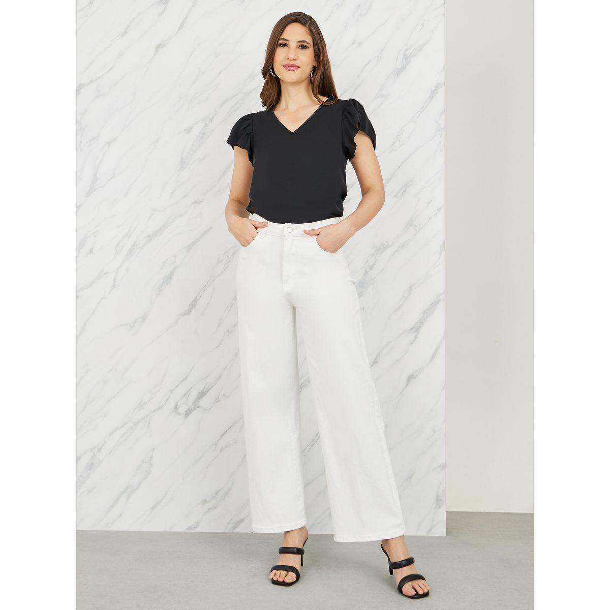 بلوزة بقصة عادية واكمام مكشكشة لوكس ويف × ستايلي-women-clothing-shirtsandblouses-blouses-image-2