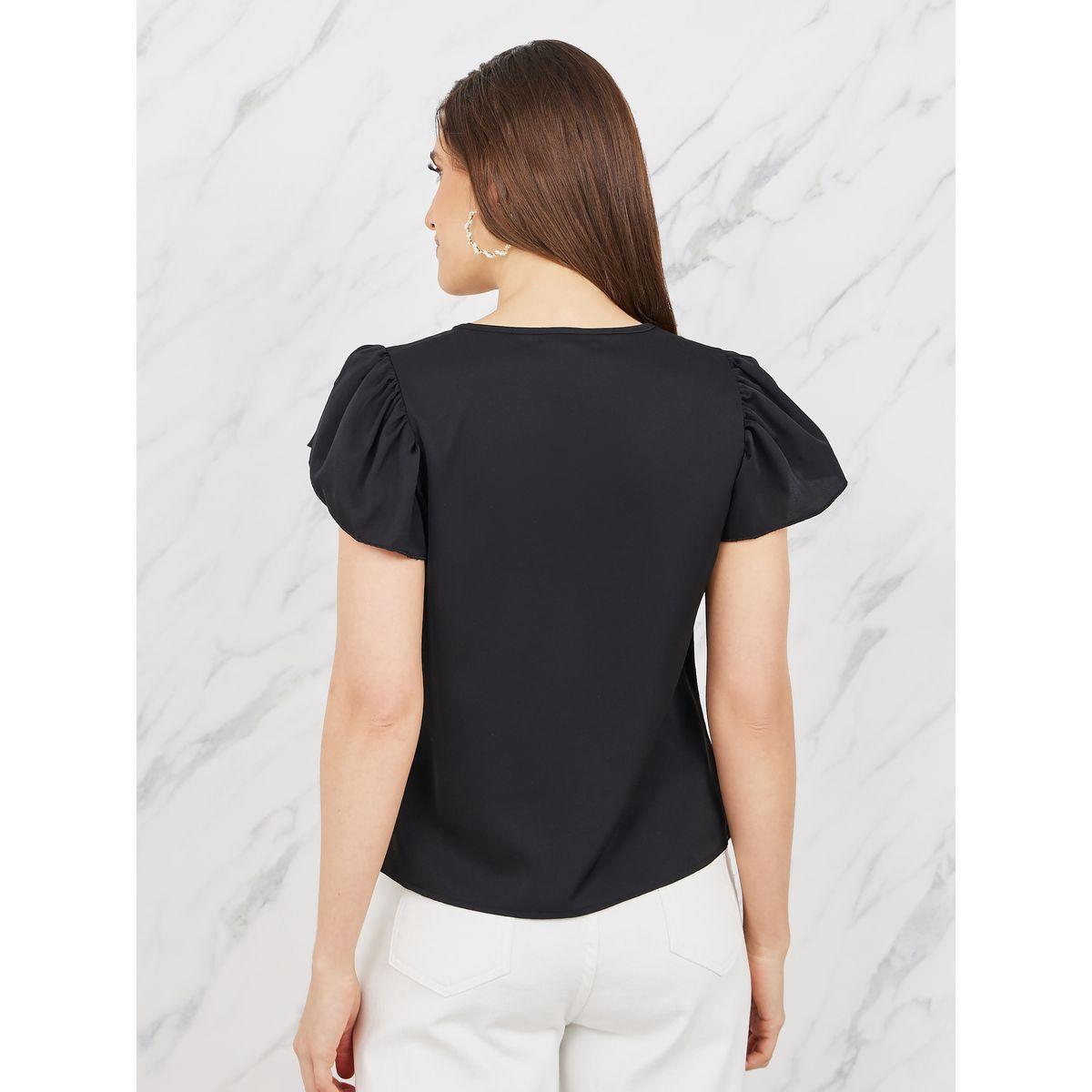 بلوزة بقصة عادية واكمام مكشكشة لوكس ويف × ستايلي-women-clothing-shirtsandblouses-blouses-image-5