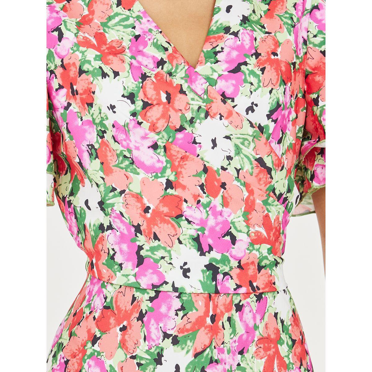 فستان ميدي مطبع بالكامل بطبعة زهور لوكس ويف × ستايلي-women-clothing-dresses-image-3