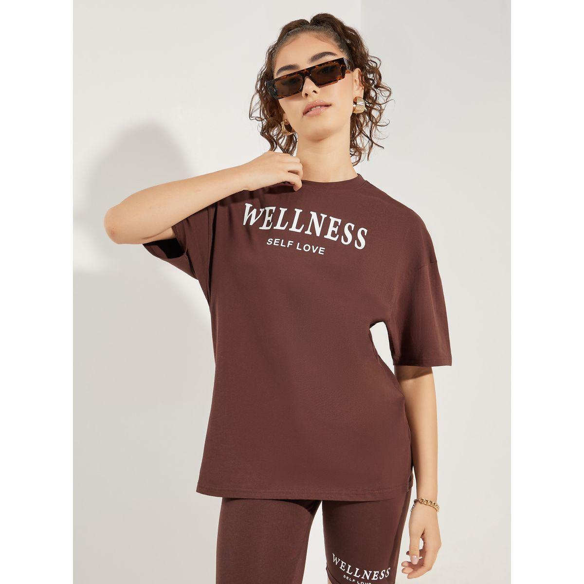 Styli Oversized Slogan Print Round Neck Drop Shoulder T-Shirt-women-clothing-tshirts-image-1