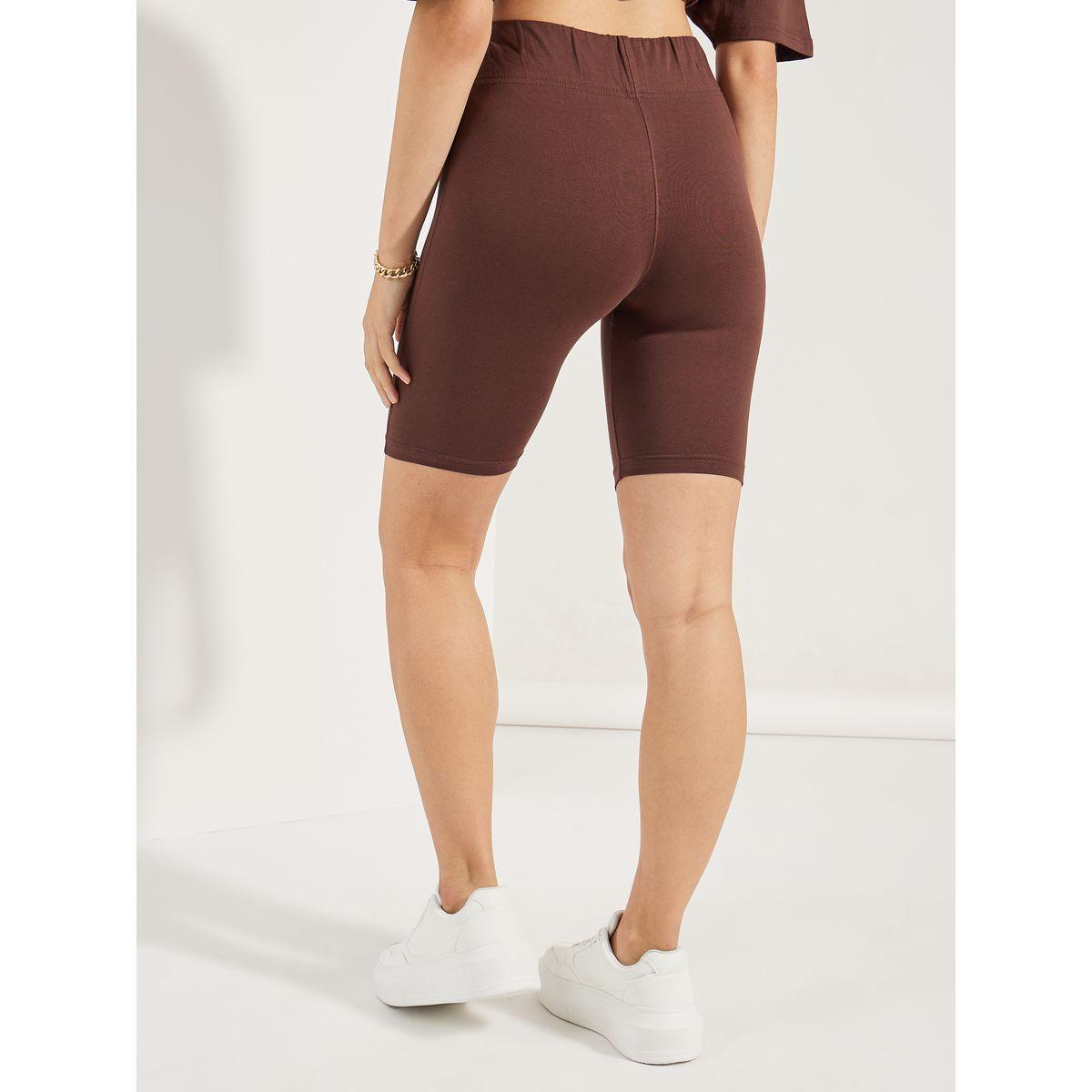 Styli Slogan Print Cycling Shorts-women-clothing-bottoms-shorts-image-4