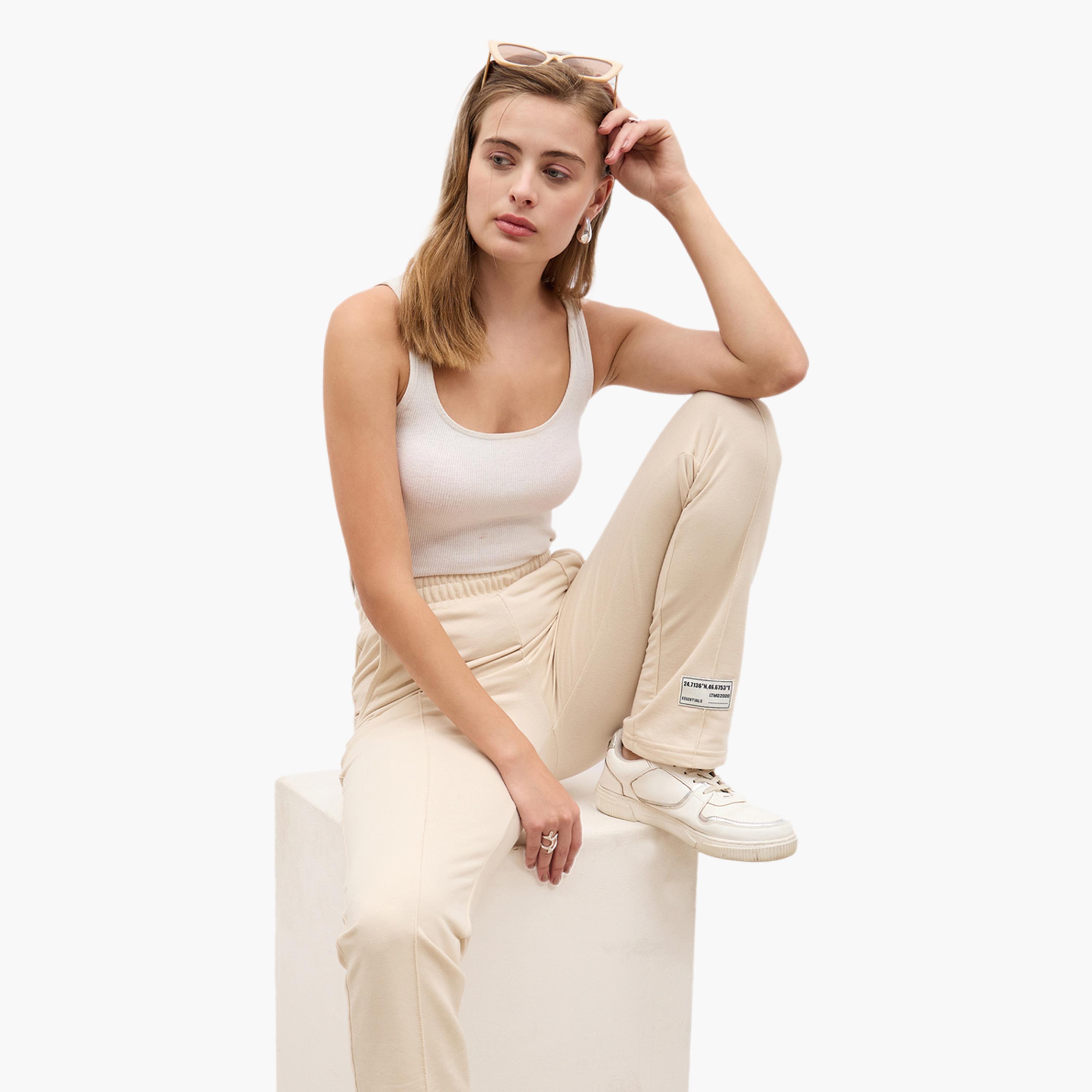 Styli High Rise Straight Fit Joggers with Pockets-women-clothing-bottoms-joggers-image-8