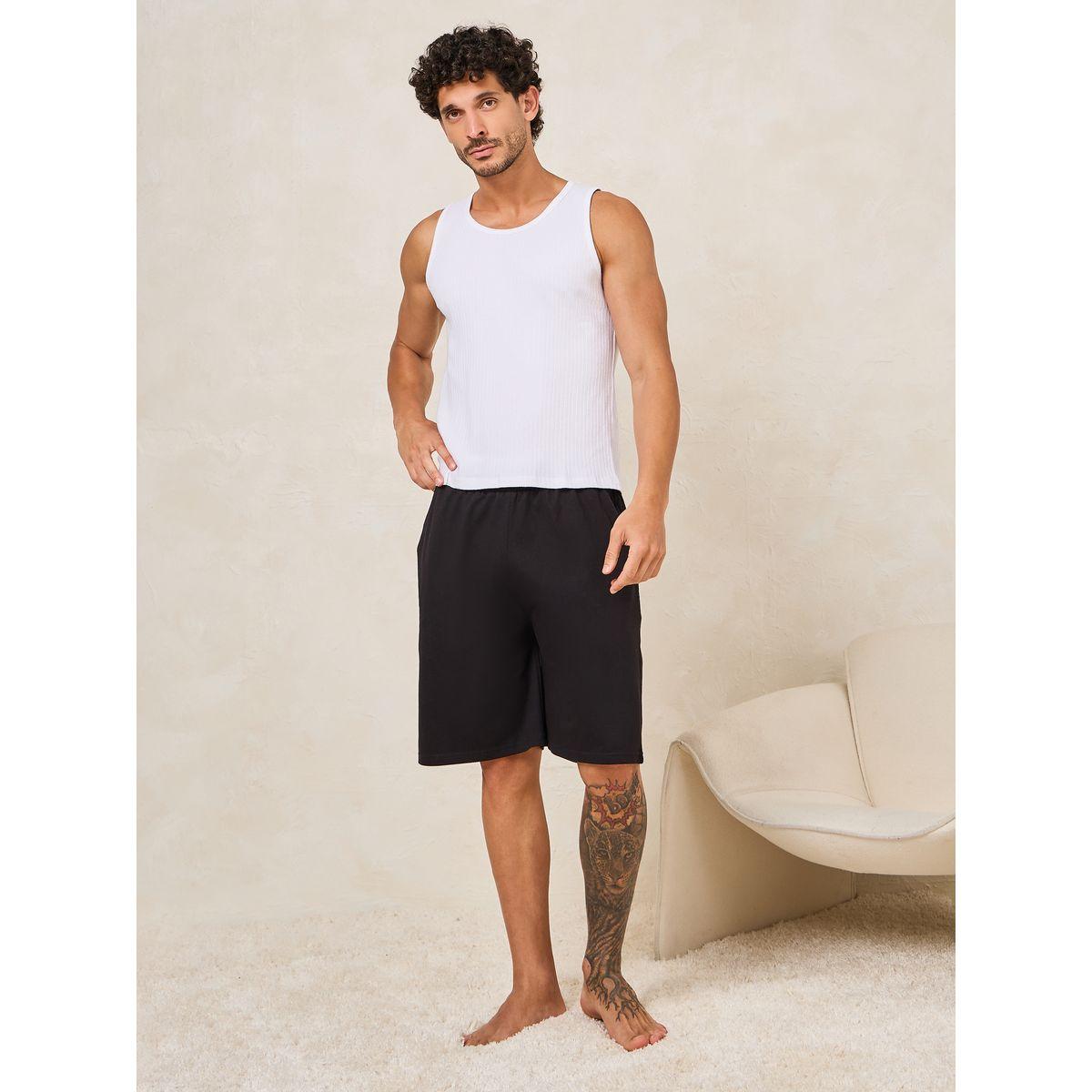 فيست قطن مضلع بياقة سكوب-men-clothing-tshirtsandpolos-tshirts-image-2