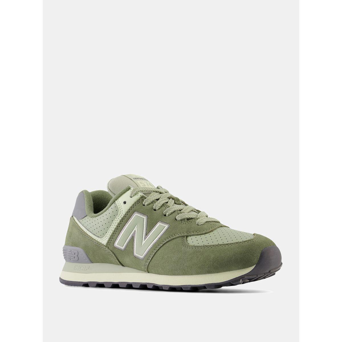 New Balance 574 Suede Lace Up Sneakers-men-shoes-sneakers-image-2