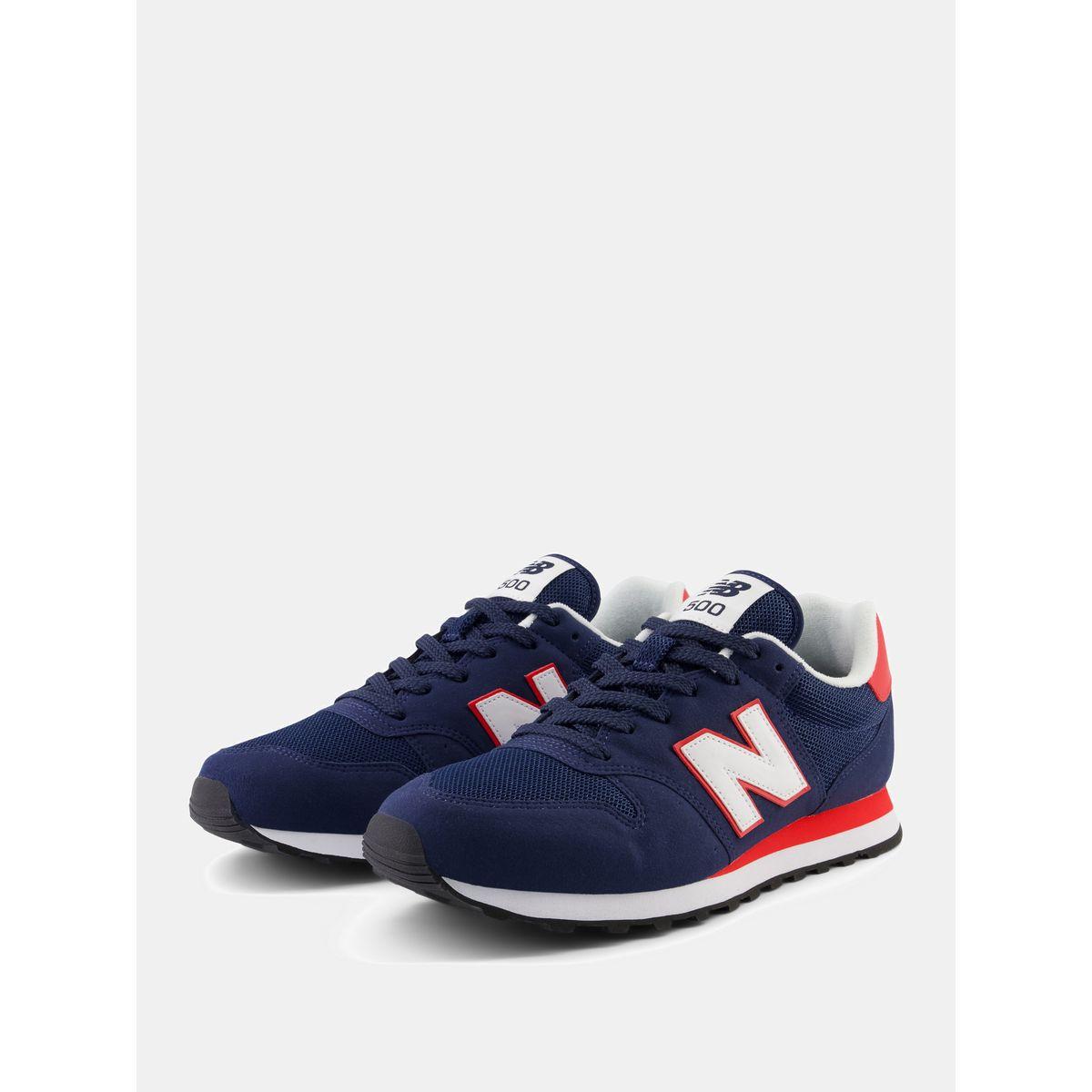 New Balance 500 Contrast Logo Lace Up Sneakers-men-shoes-sneakers-image-2