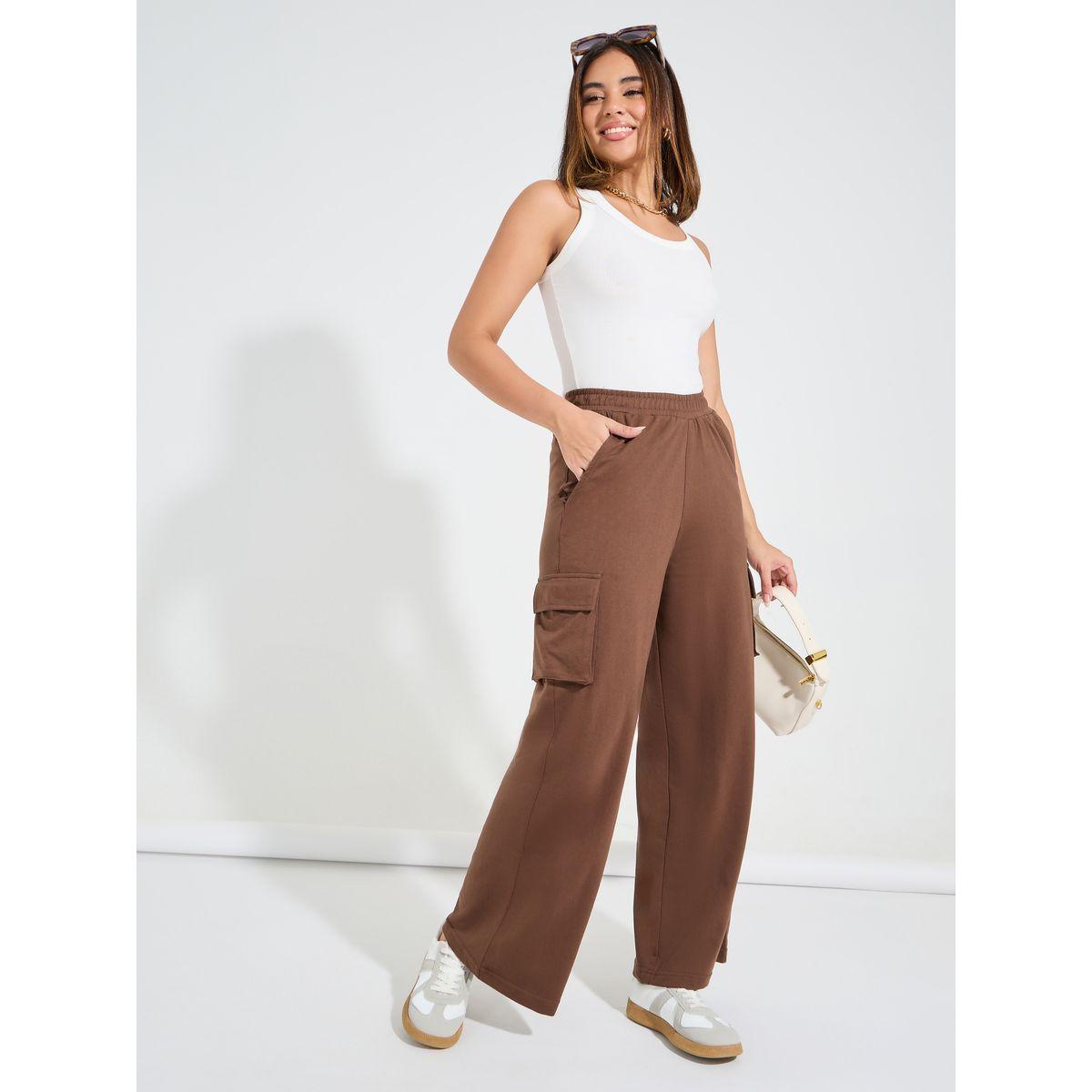 جوغر كارجو بارجل واسعة وخصر عالي-women-clothing-bottoms-joggers-image-1