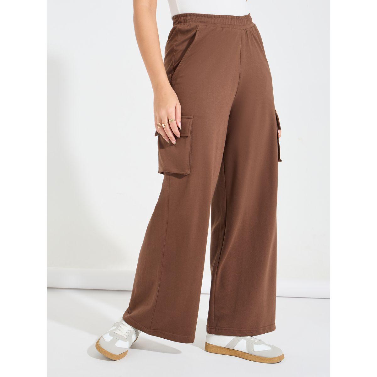 Styli Elevate High Waisted Wide Leg Cargo Joggers-women-clothing-bottoms-joggers-image-2