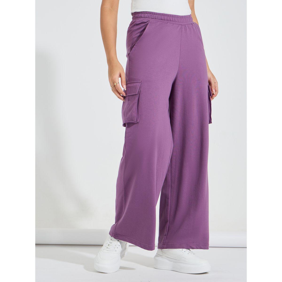 Styli Elevate High Waisted Wide Leg Cargo Joggers-women-clothing-bottoms-joggers-image-2