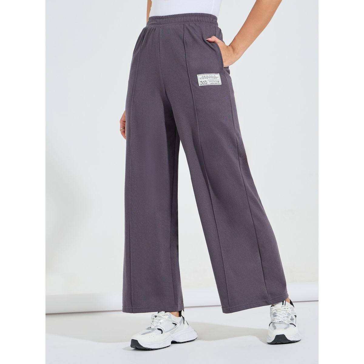 Styli Elevate High Waisted Wide Leg Pintuck Jogger with Badge Detail-women-clothing-bottoms-joggers-image-3