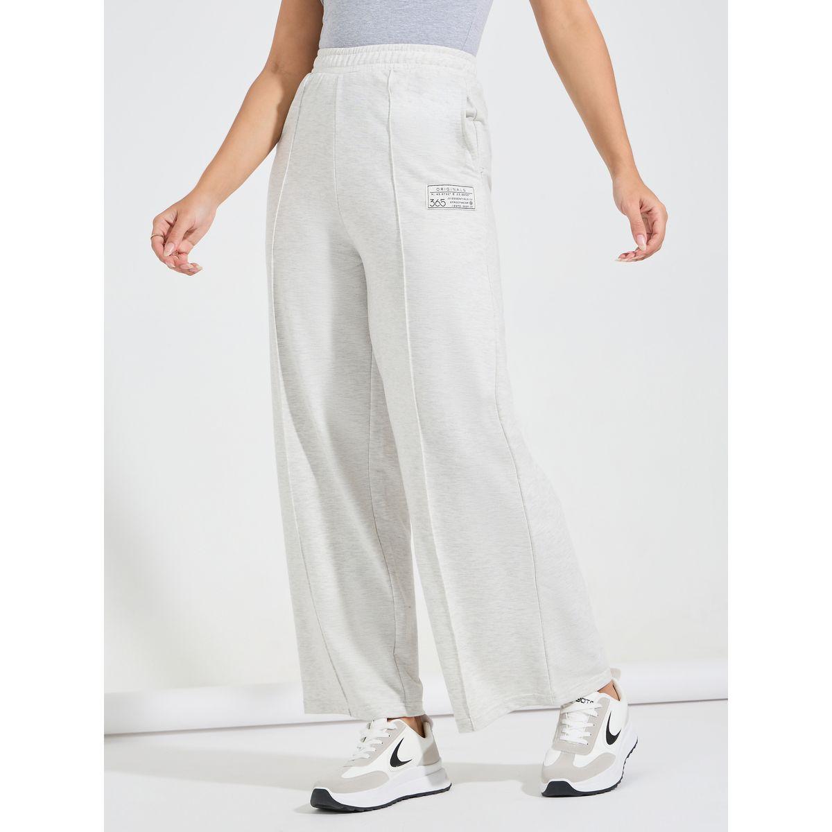 جوغر بارجل واسعة وحزوز مع خصر عالي-women-clothing-bottoms-joggers-image-2