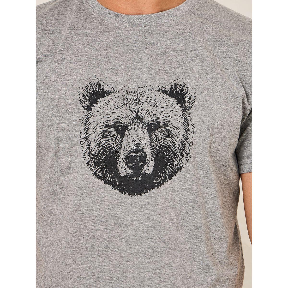 Styli Unwind Bear Print T-Shirt & Solid Shorts Set-men-clothing-nightwear-sets-image-3