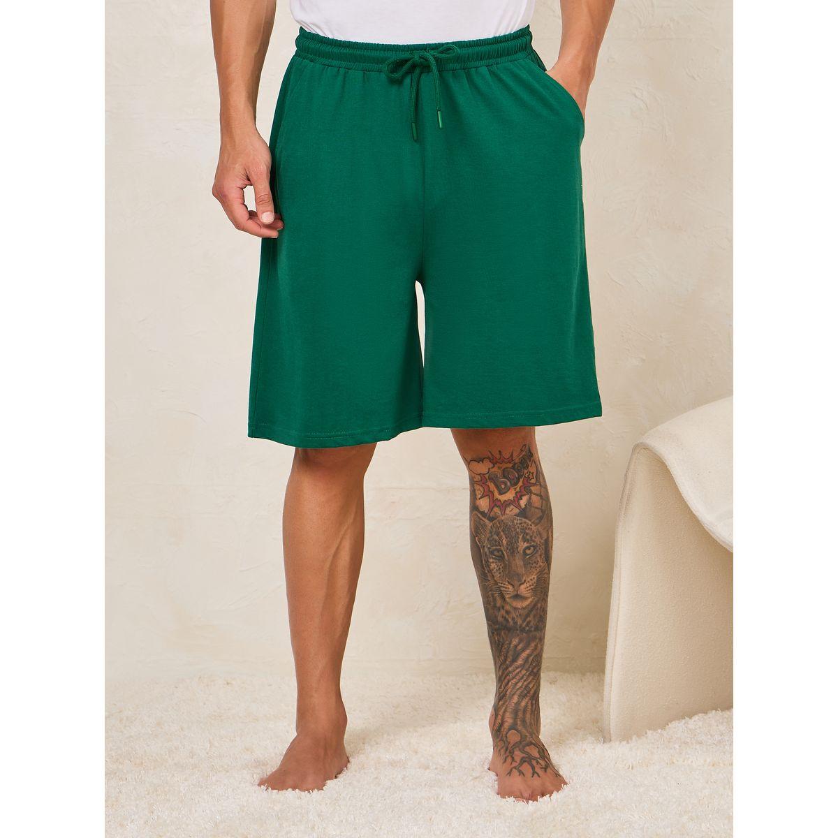 مجموعة من شورت مع تيشيرت بطبعة كتابة-men-clothing-nightwear-sets-image-4