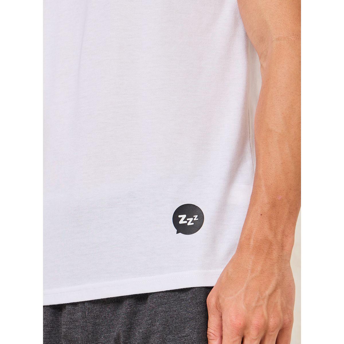 Styli Unwind Minimal Print T-Shirt & Shorts Set-men-clothing-nightwear-sets-image-3