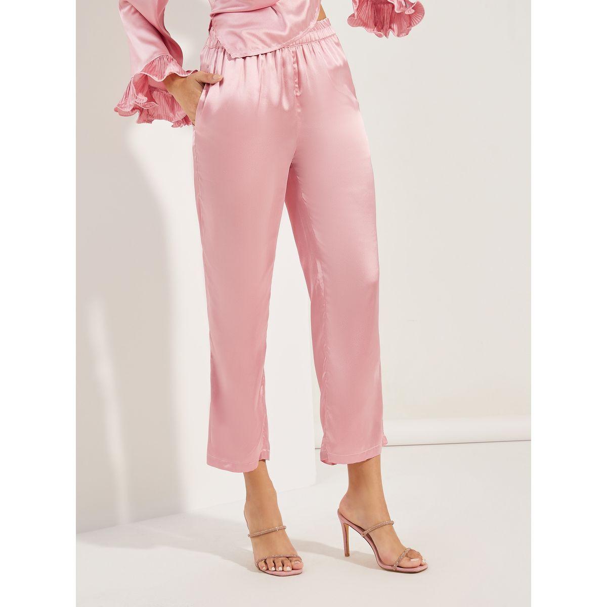 Styli Limited Solid Dressy Ruffled Sleeves Top & Pants Co-Ords-women-clothing-coordsets-image-4