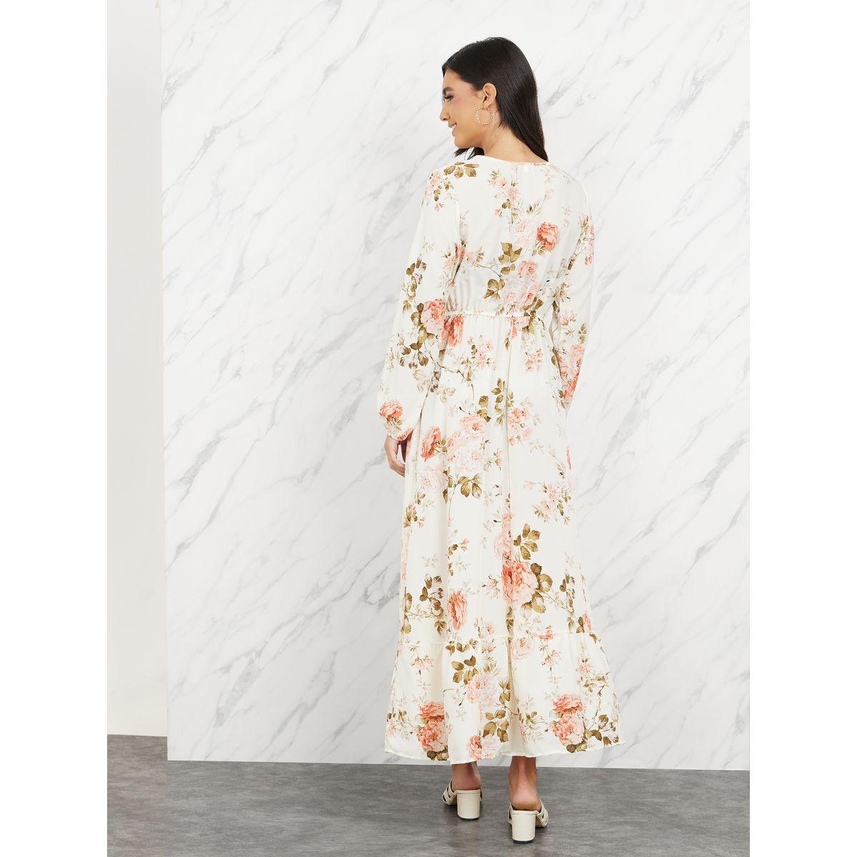 Styli Floral Print A-Line Midi Dress-women-clothing-dresses-image-4