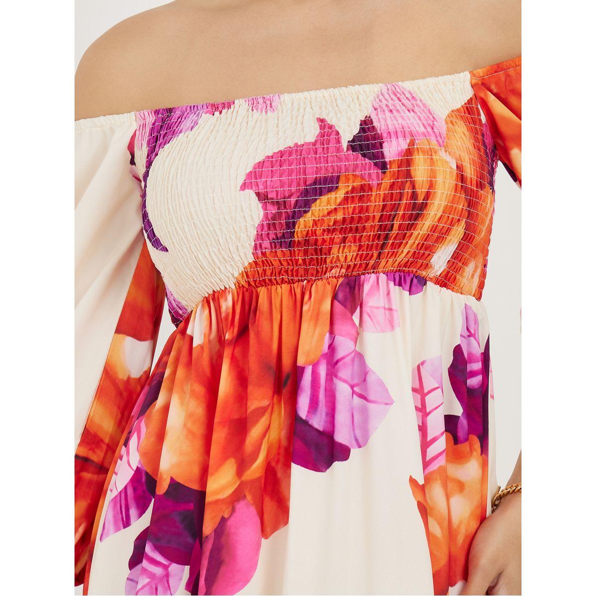 Styli Off Shoulder Neck Floral Print A-Line Midi Dress-women-clothing-dresses-image-3