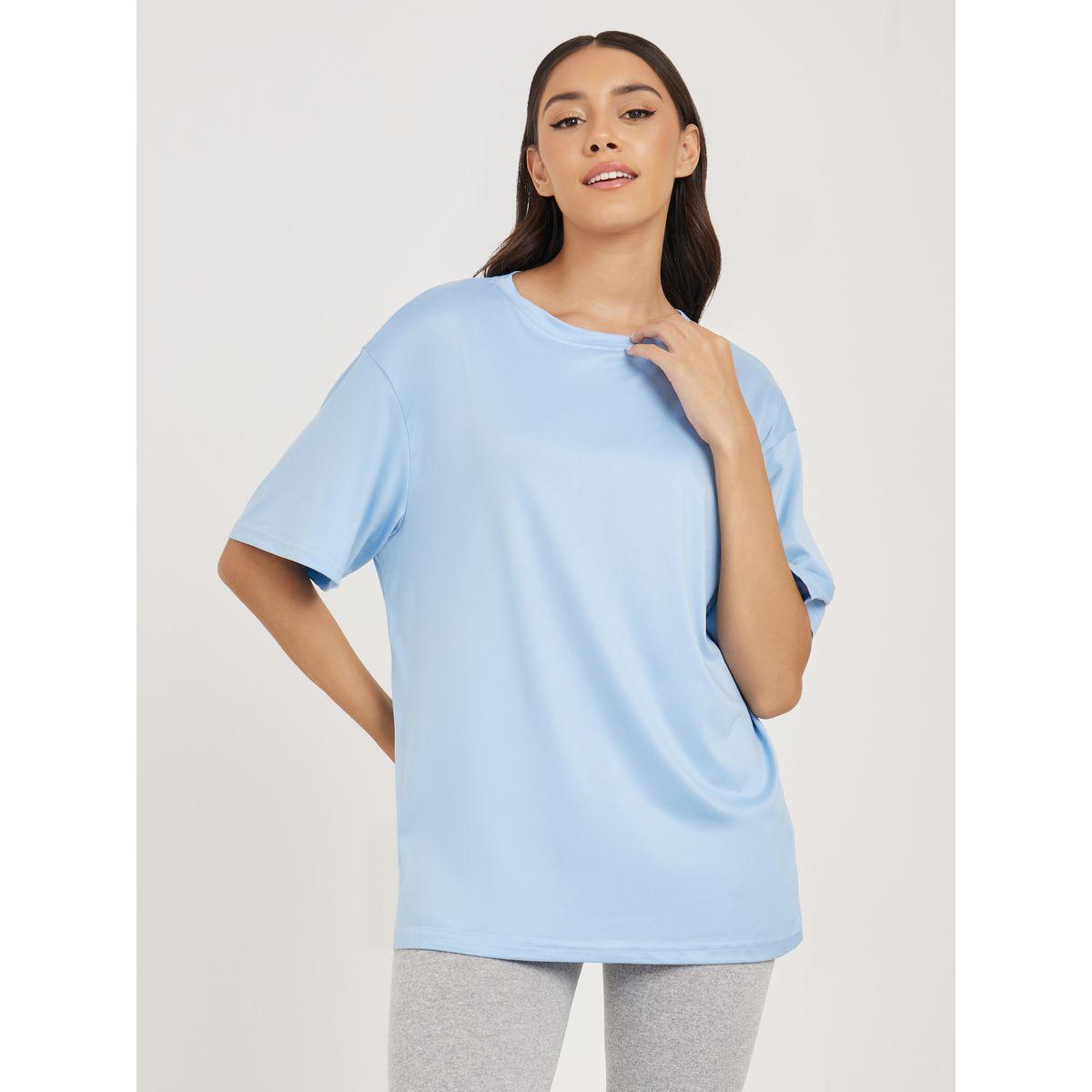 Styli Oversized Stop Watching Start Doing Slogan T-Shirt-women-clothing-tshirts-image-1