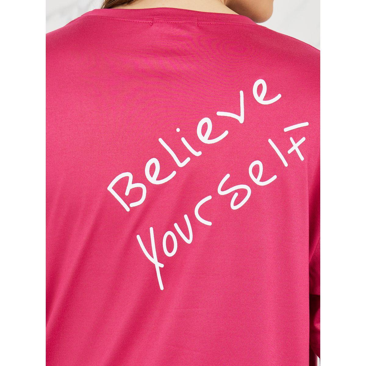 Styli Oversized Believe Yourself Slogan Print Longline T-Shirt-women-clothing-tshirts-image-4