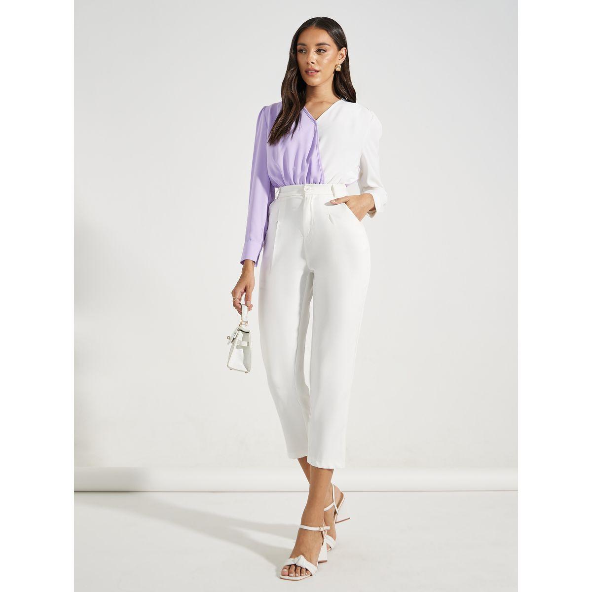Styli Color Block Wrap Front Bodysuit-women-clothing-shirtsandblouses-blouses-image-3