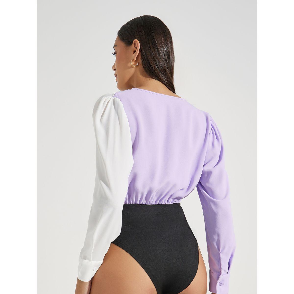 Styli Color Block Wrap Front Bodysuit-women-clothing-shirtsandblouses-blouses-image-6