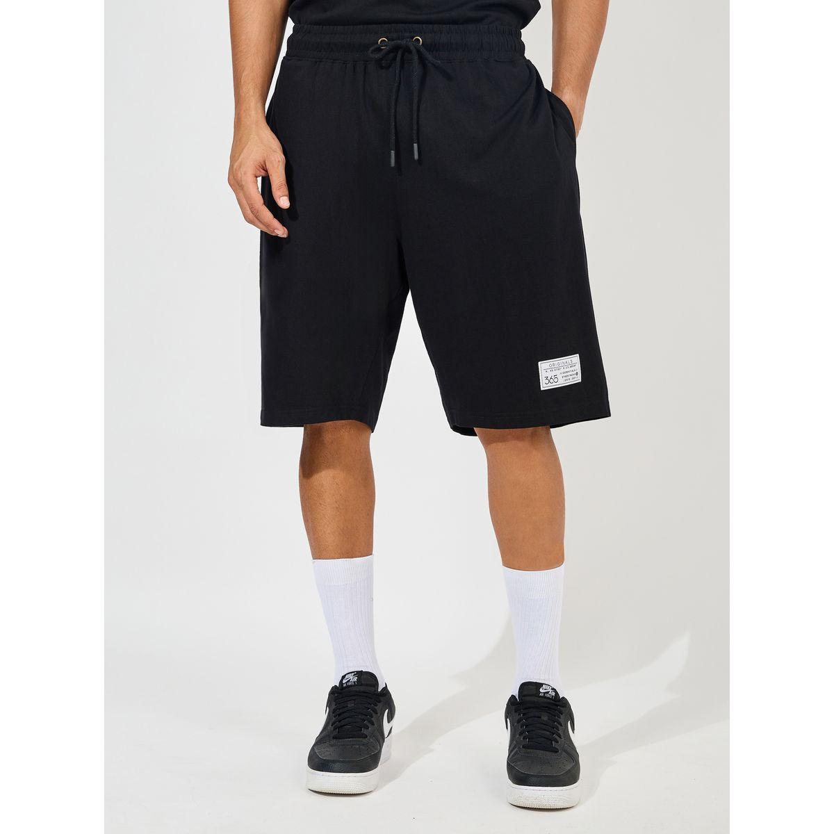 شورت مزين بشارة مع تيشيرت جيرسيه بطبعة على الصدر-men-clothing-coordsets-image-5