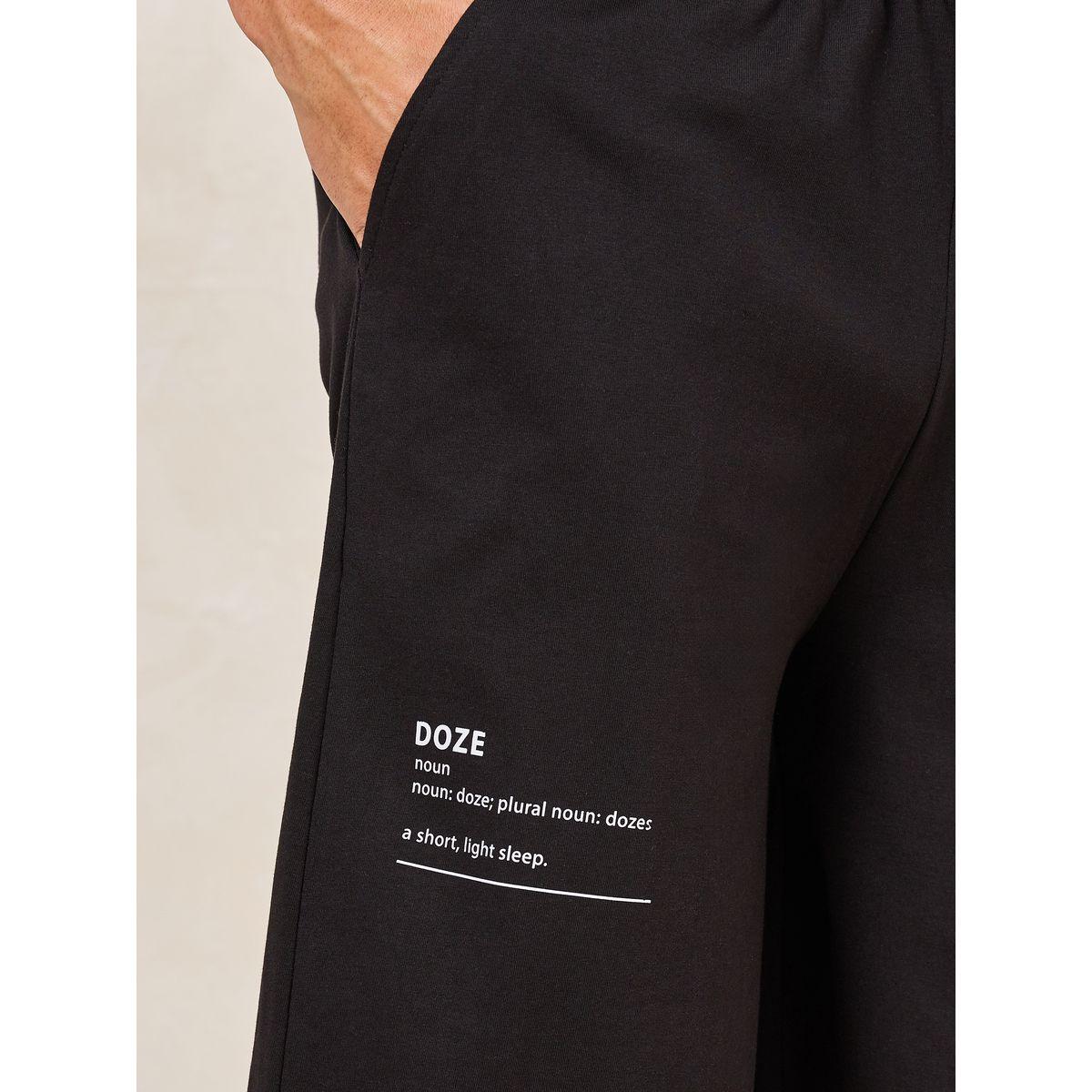 Styli Unwind Text Print T-Shirt & Shorts Set-men-clothing-nightwear-sets-image-4