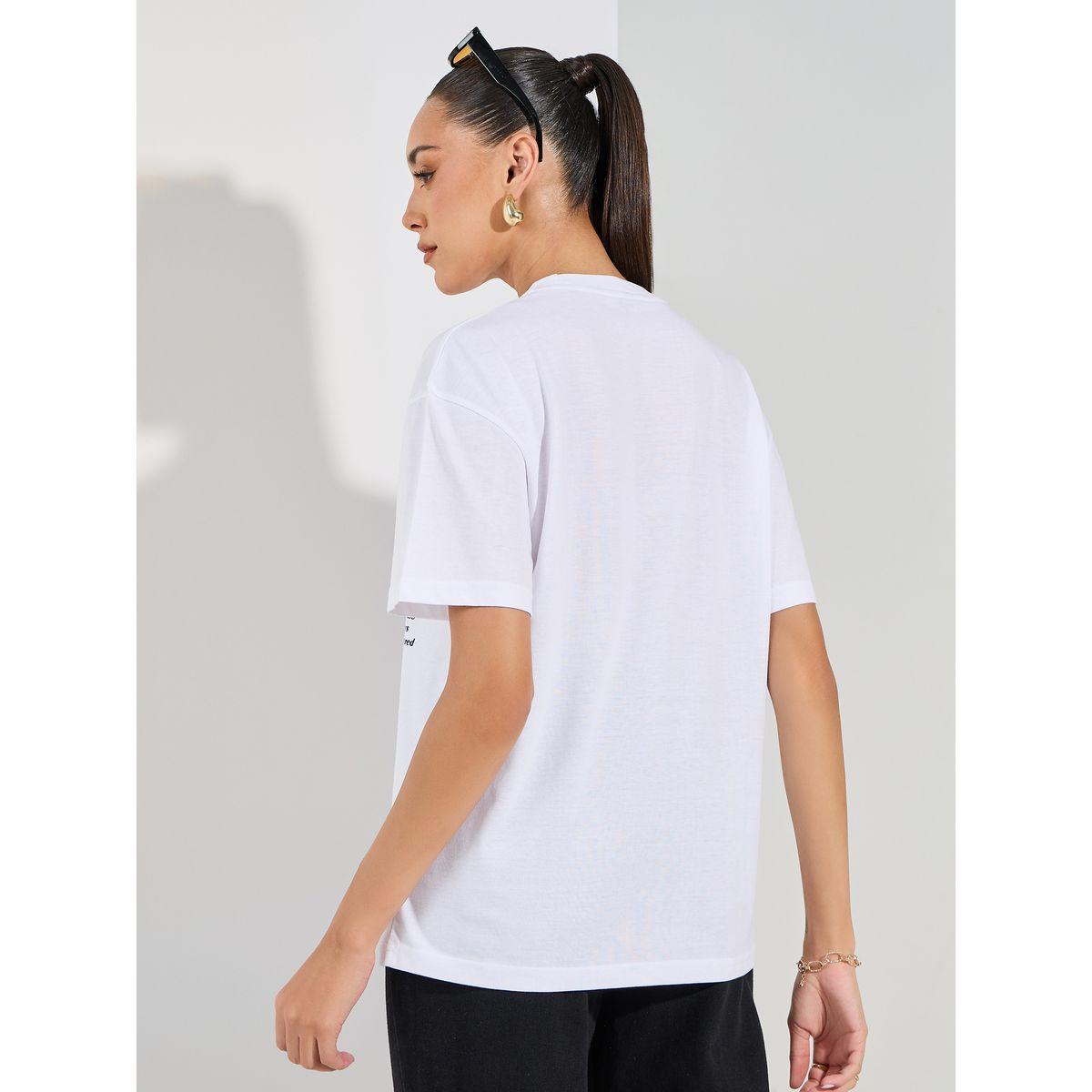 تيشيرت فضفاض بطبعة جرافيك وياقة دائرية-women-clothing-tshirts-image-4