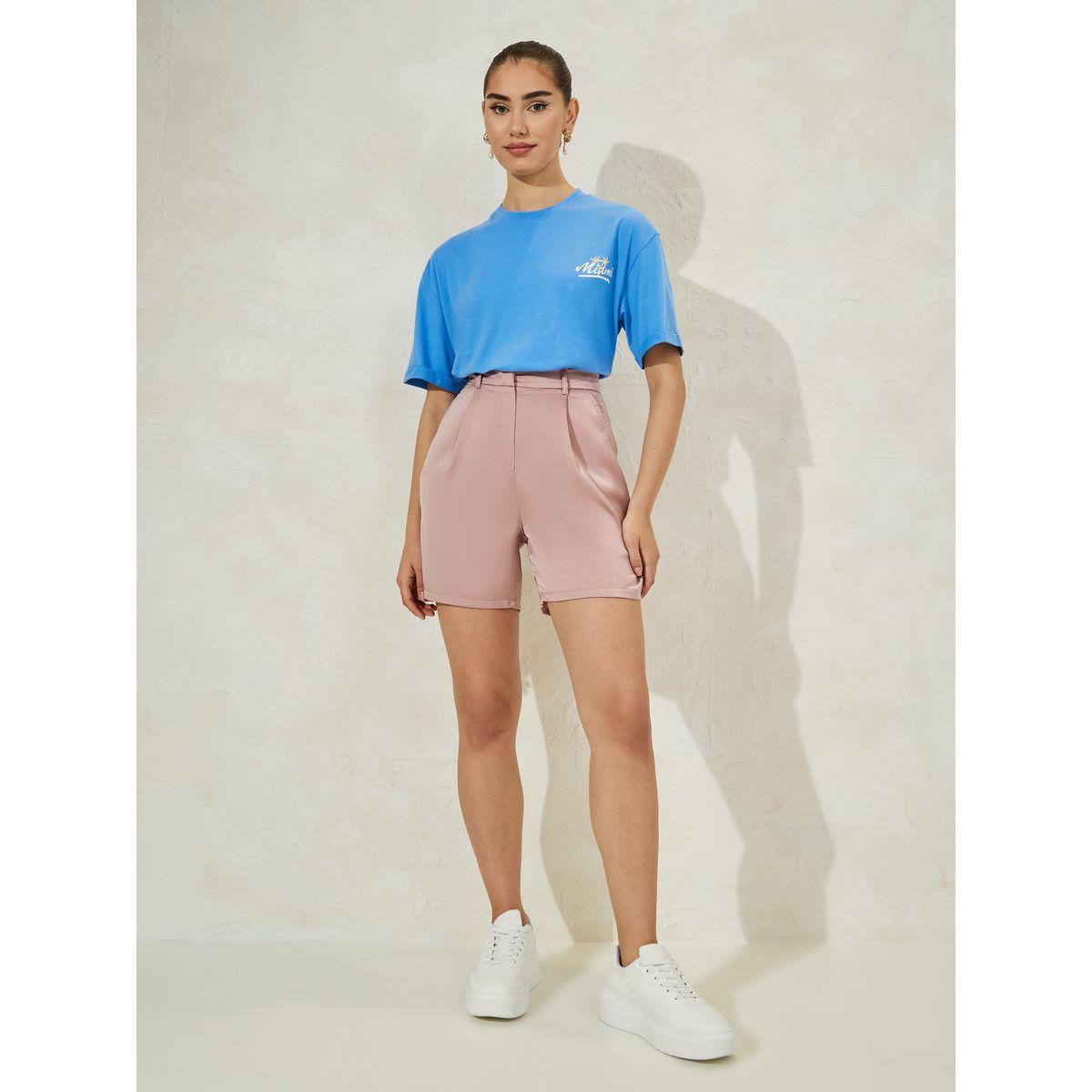 تيشيرت فضفاض مطبع بطبعة كتابة-women-clothing-tshirts-image-4