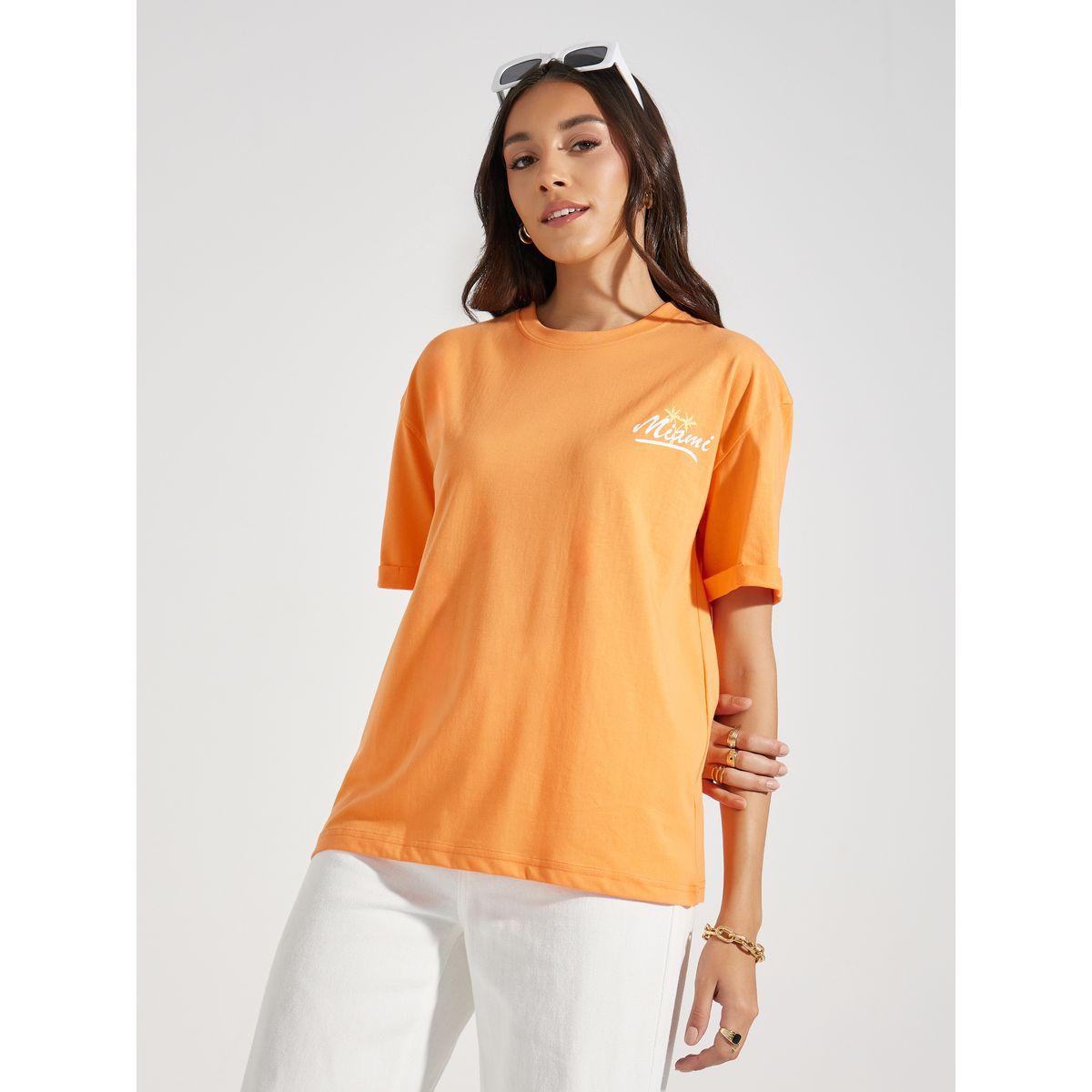 Styli Oversized Miami Print Turn-Up Sleeves T-Shirt-women-clothing-tshirts-image-2