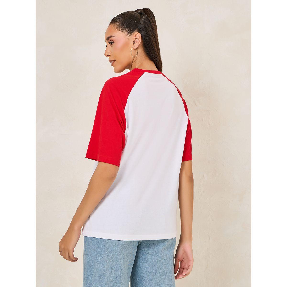 Styli Oversized Chicago Print Colorblock T-Shirt-women-clothing-tshirts-image-5