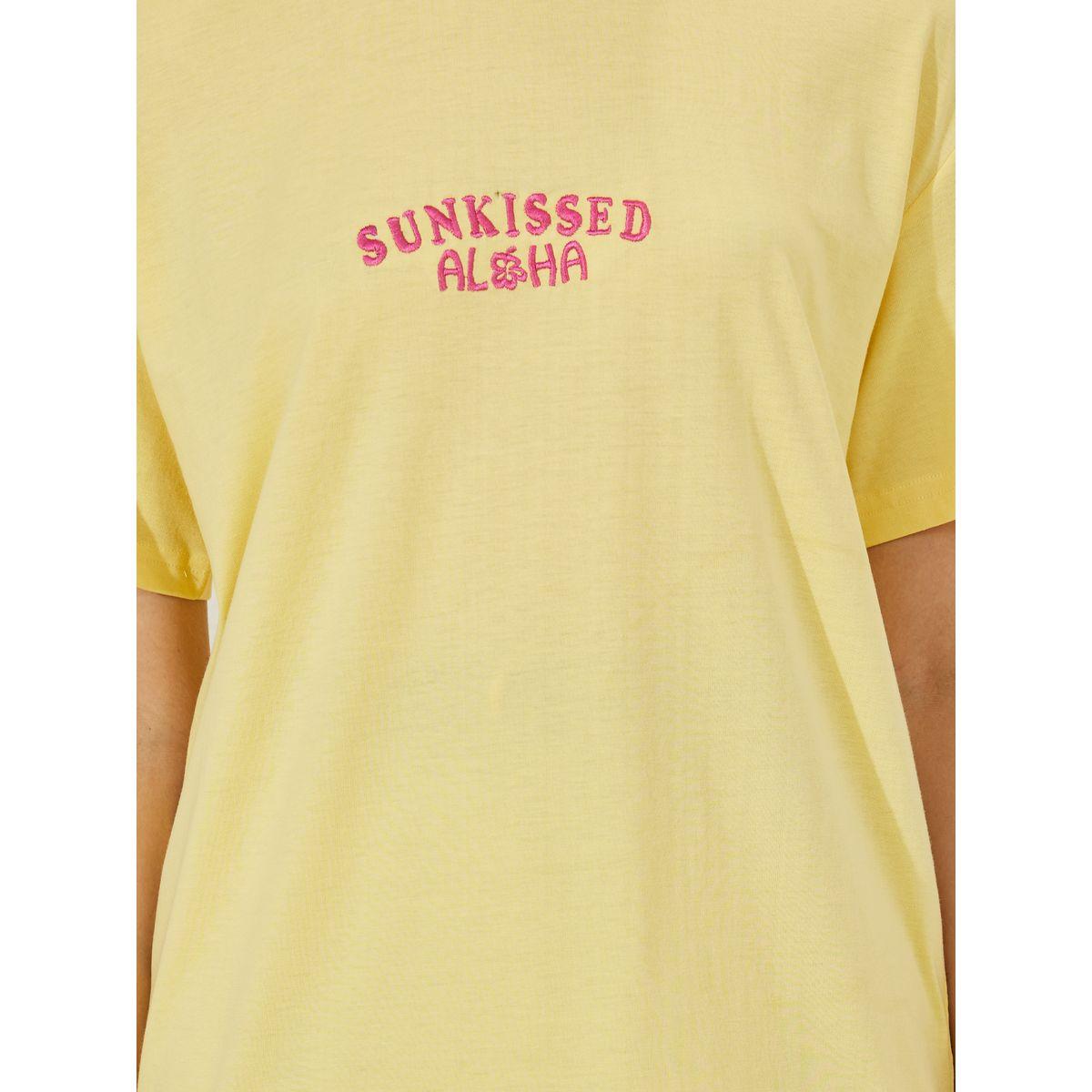 تيشيرت فضفاض بياقة دائرية واكمام قصيرة-women-clothing-tshirts-image-4