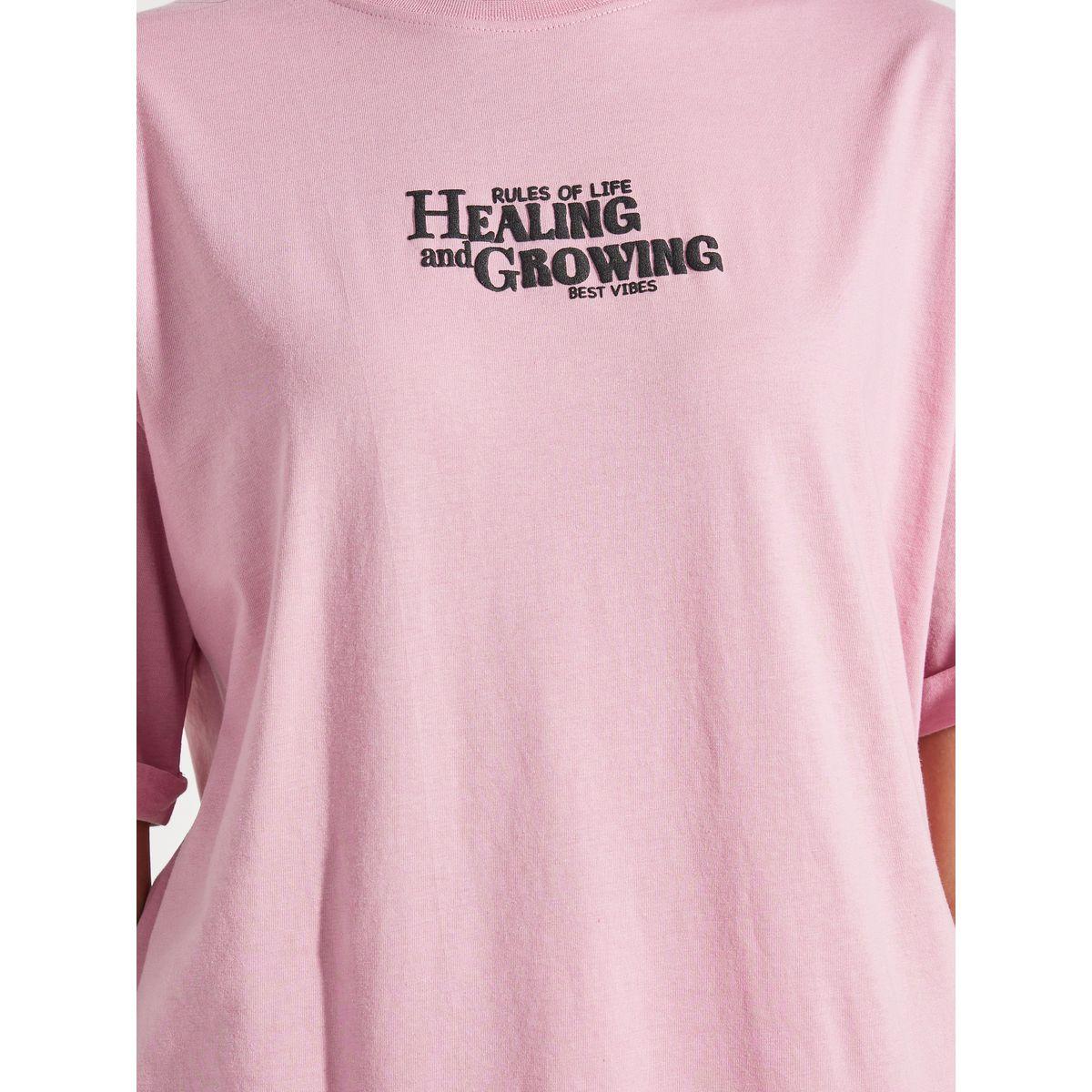 Styli Oversized Healing & Growing Puff Print Turn-Up Sleeves T-Shirt-women-clothing-tshirts-image-4