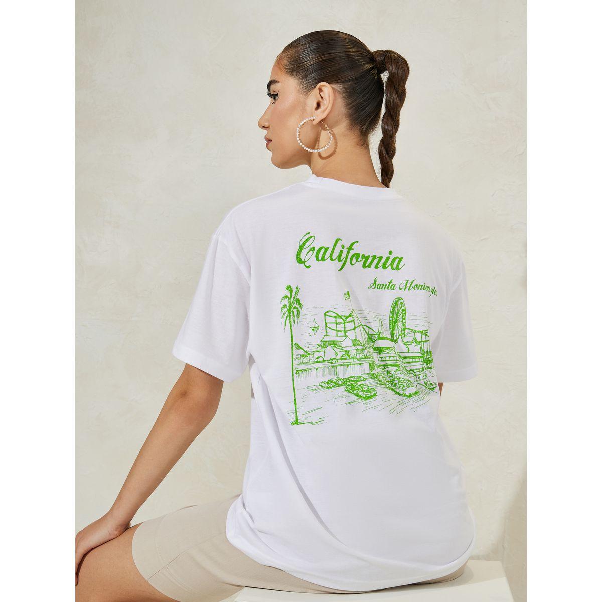 Styli Oversized Graphic Print Round Neck  T-Shirt-women-clothing-tshirts-image-1