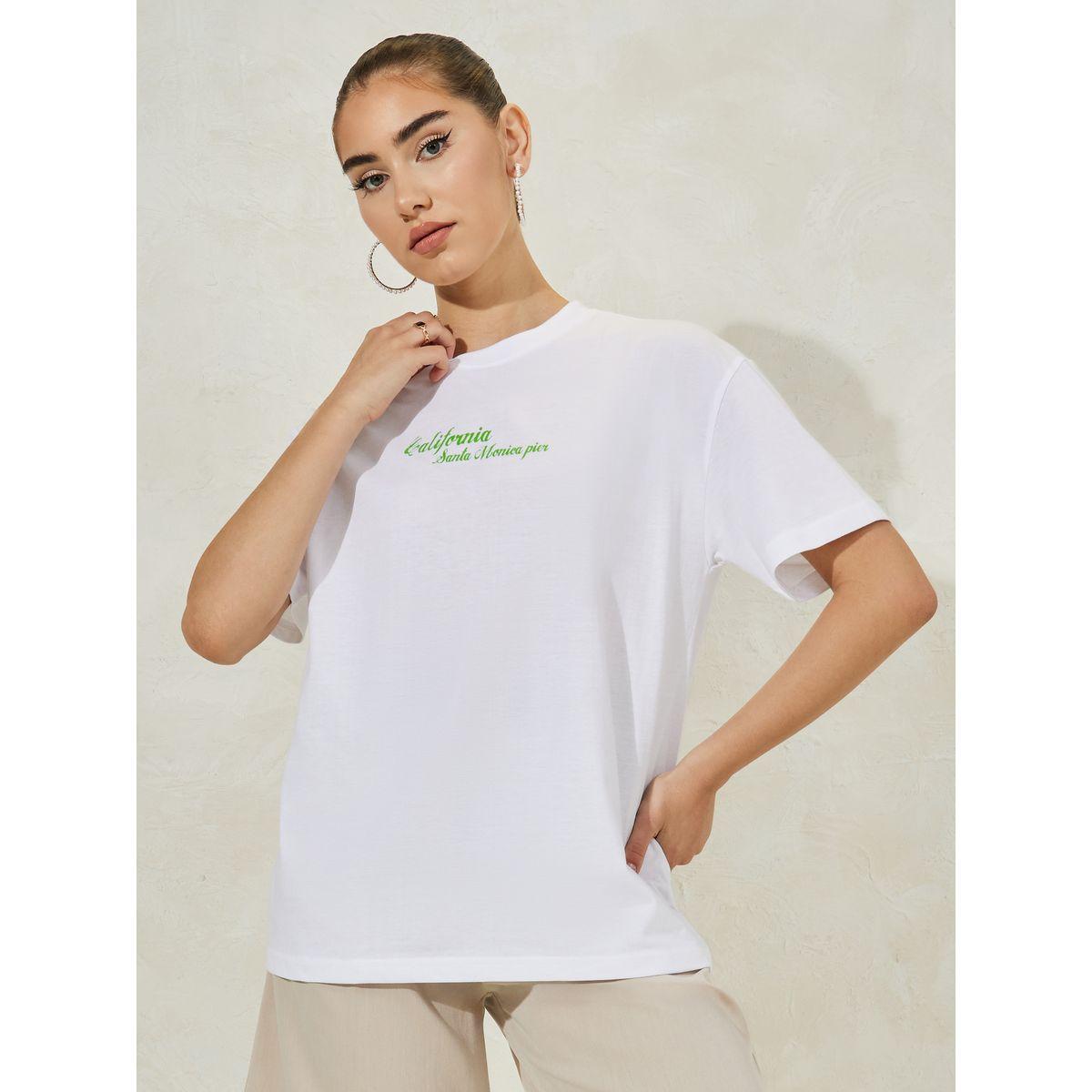 Styli Oversized Graphic Print Round Neck  T-Shirt-women-clothing-tshirts-image-2