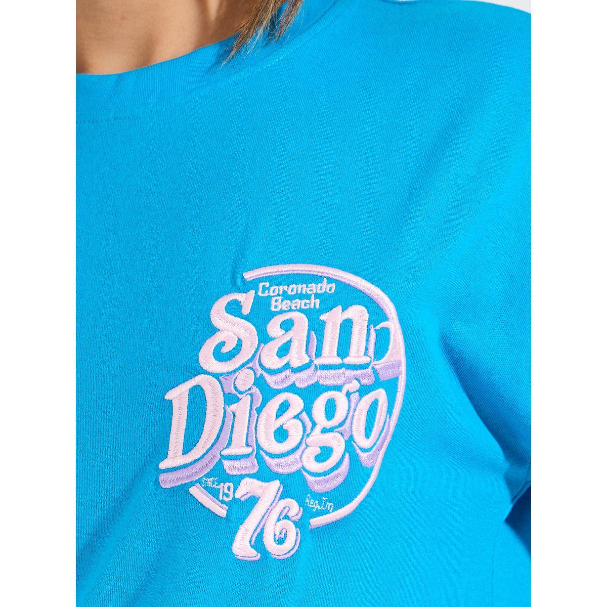 Styli Oversized Embroidered San Diego T-Shirt with Dropped Shoulder-women-clothing-tshirts-image-4