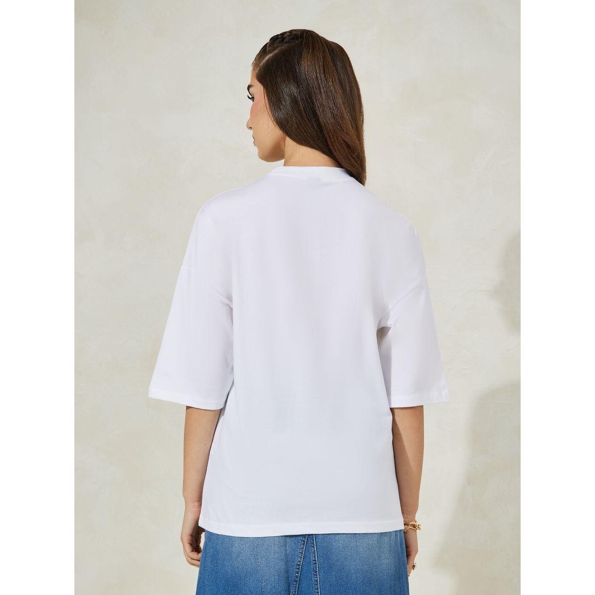 تيشيرت فضفاض باكتاف منخفضة وتفاصيل مُطرّزة-women-clothing-tshirts-image-5