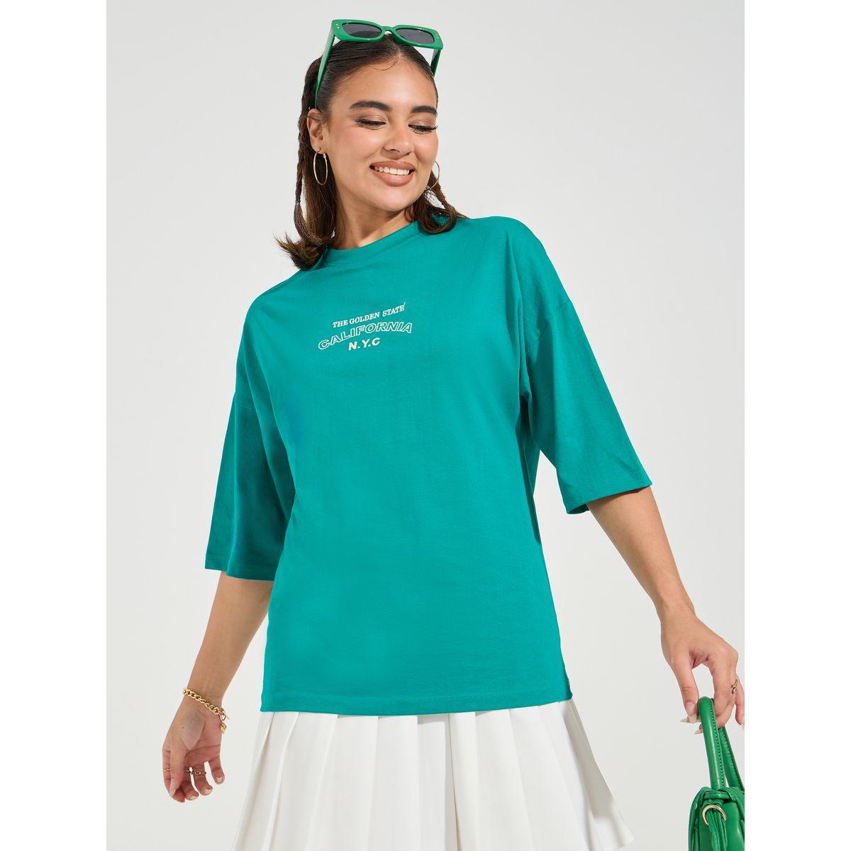 Styli Oversized Embroidered California NYC Longline T-Shirt-women-clothing-tshirts-image-3