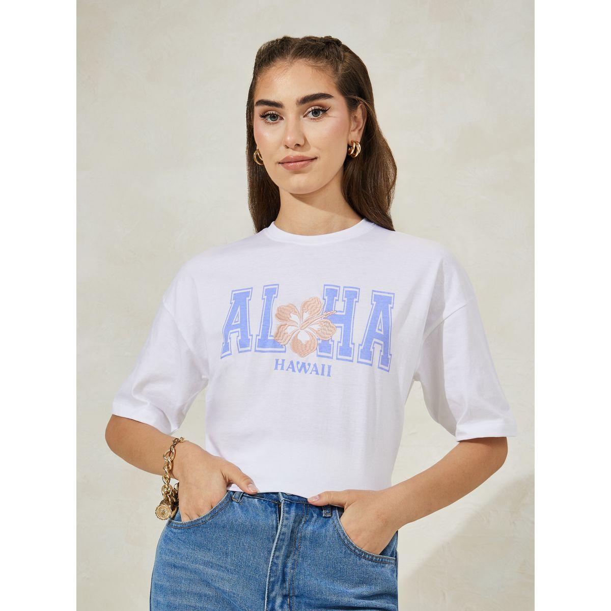 تيشيرت بقصة بوكسي واكتاف منخفضة-women-clothing-tshirts-image-2