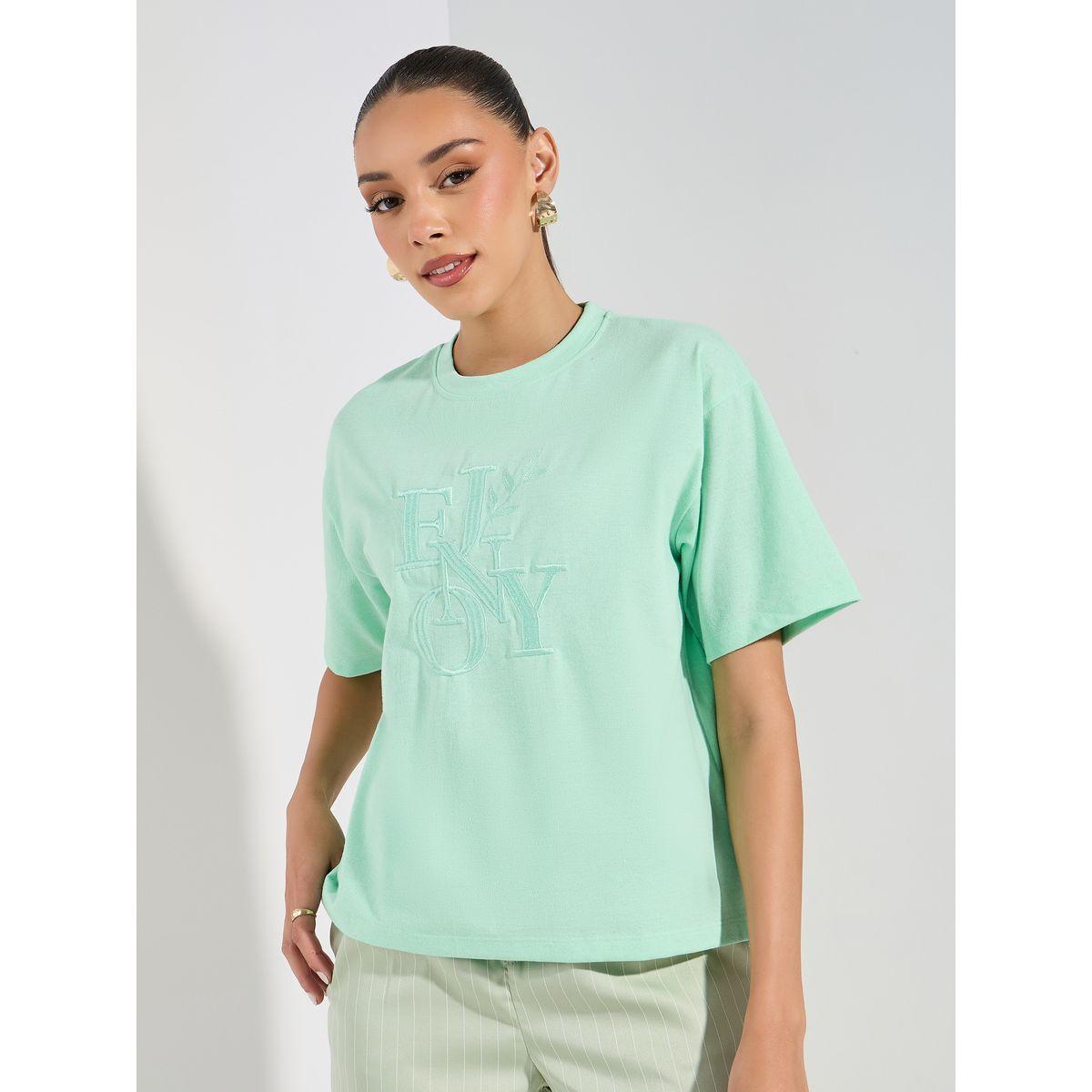 تيشيرت بقصة بوكسي واكتاف منخفضة-women-clothing-tshirts-image-3