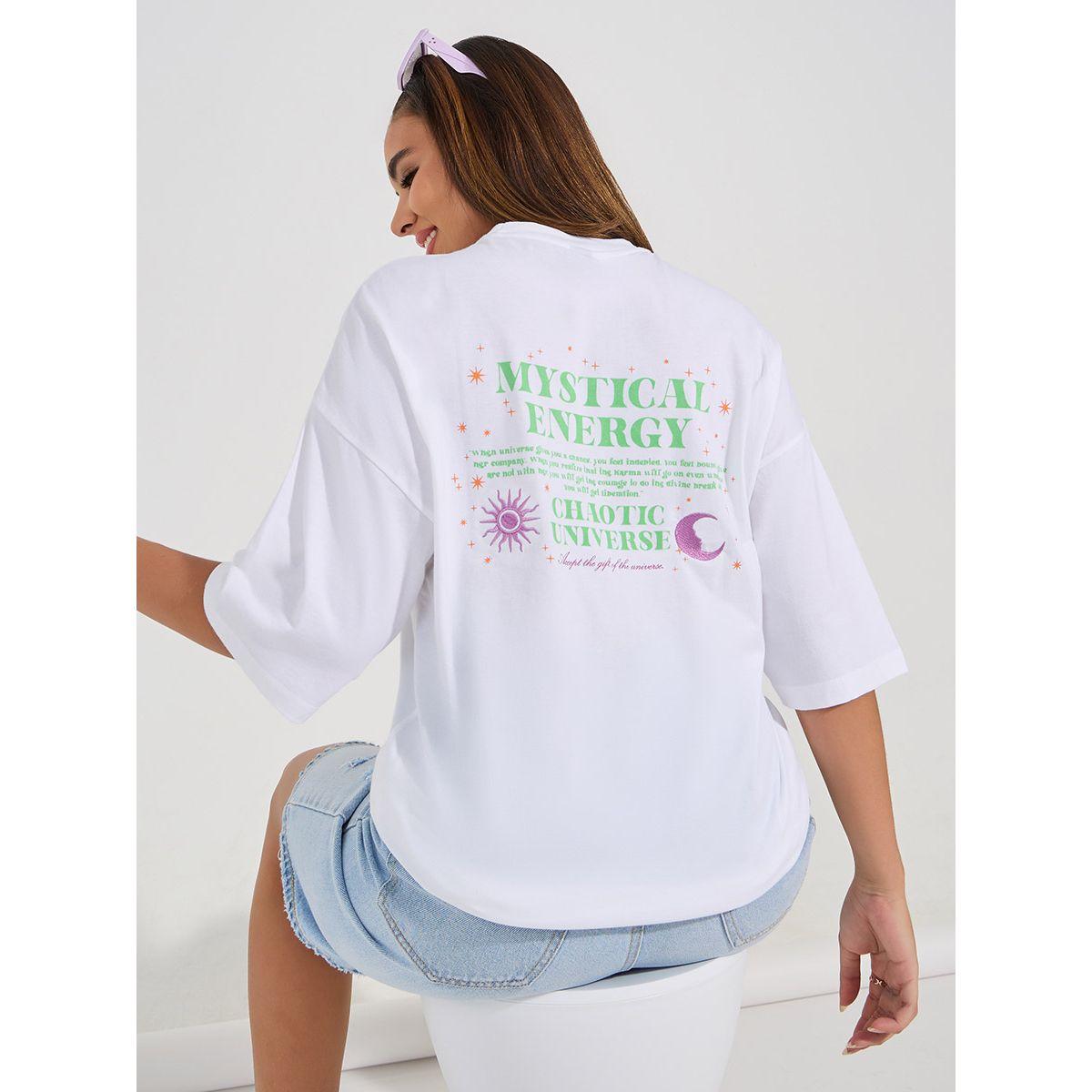 Styli Oversized Embroidered Slogan Dropped Shoulder T-Shirt-women-clothing-tshirts-image-1