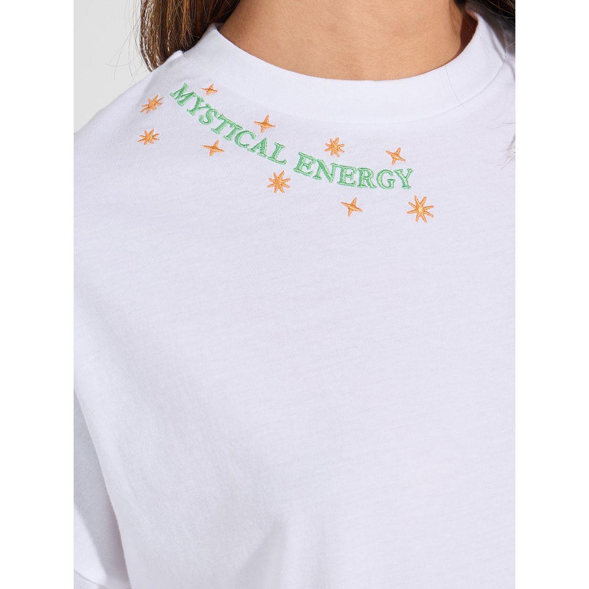 Styli Oversized Embroidered Slogan Dropped Shoulder T-Shirt-women-clothing-tshirts-image-4