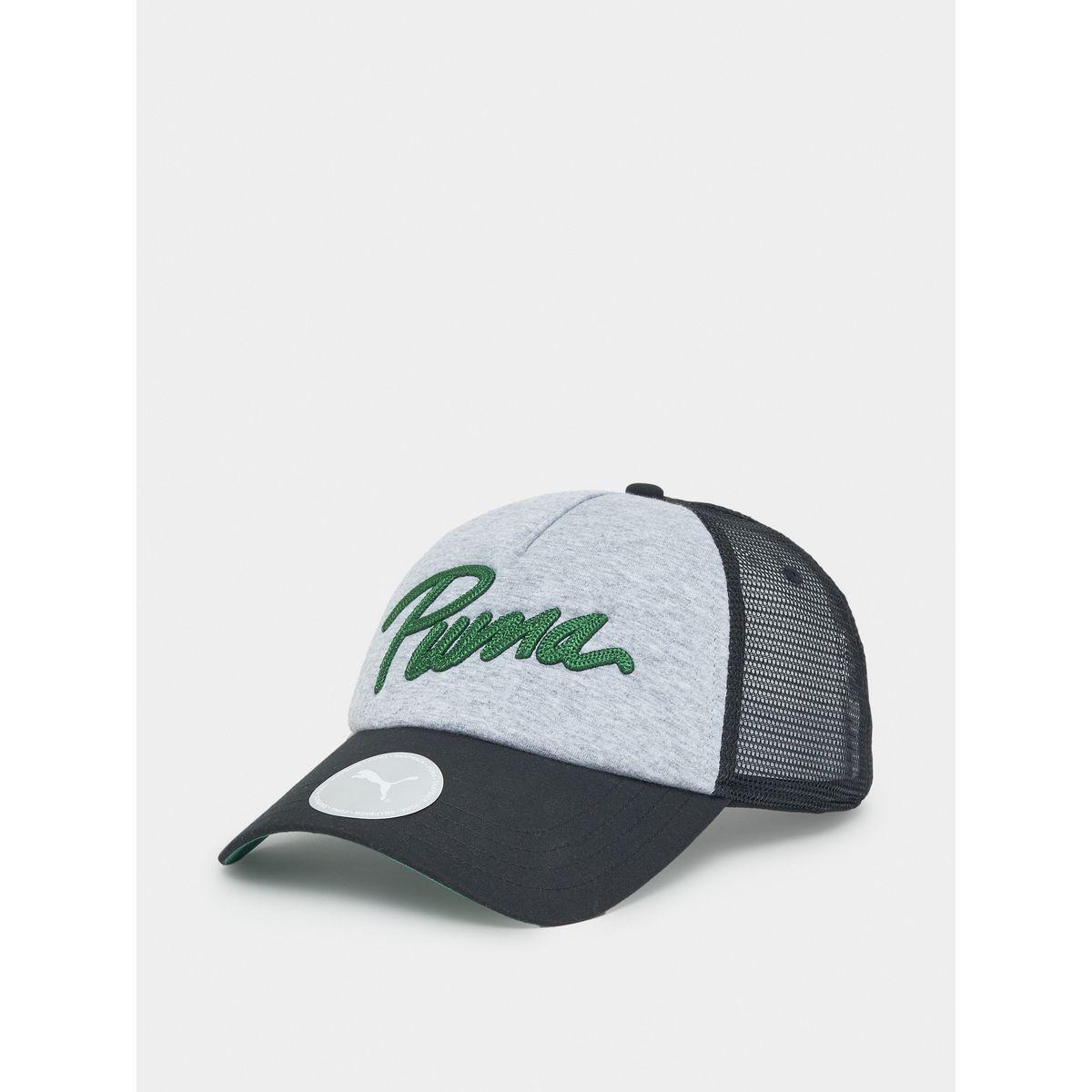 Puma Essential Logo Embroidered Trucker Cap-men-caps-image-1
